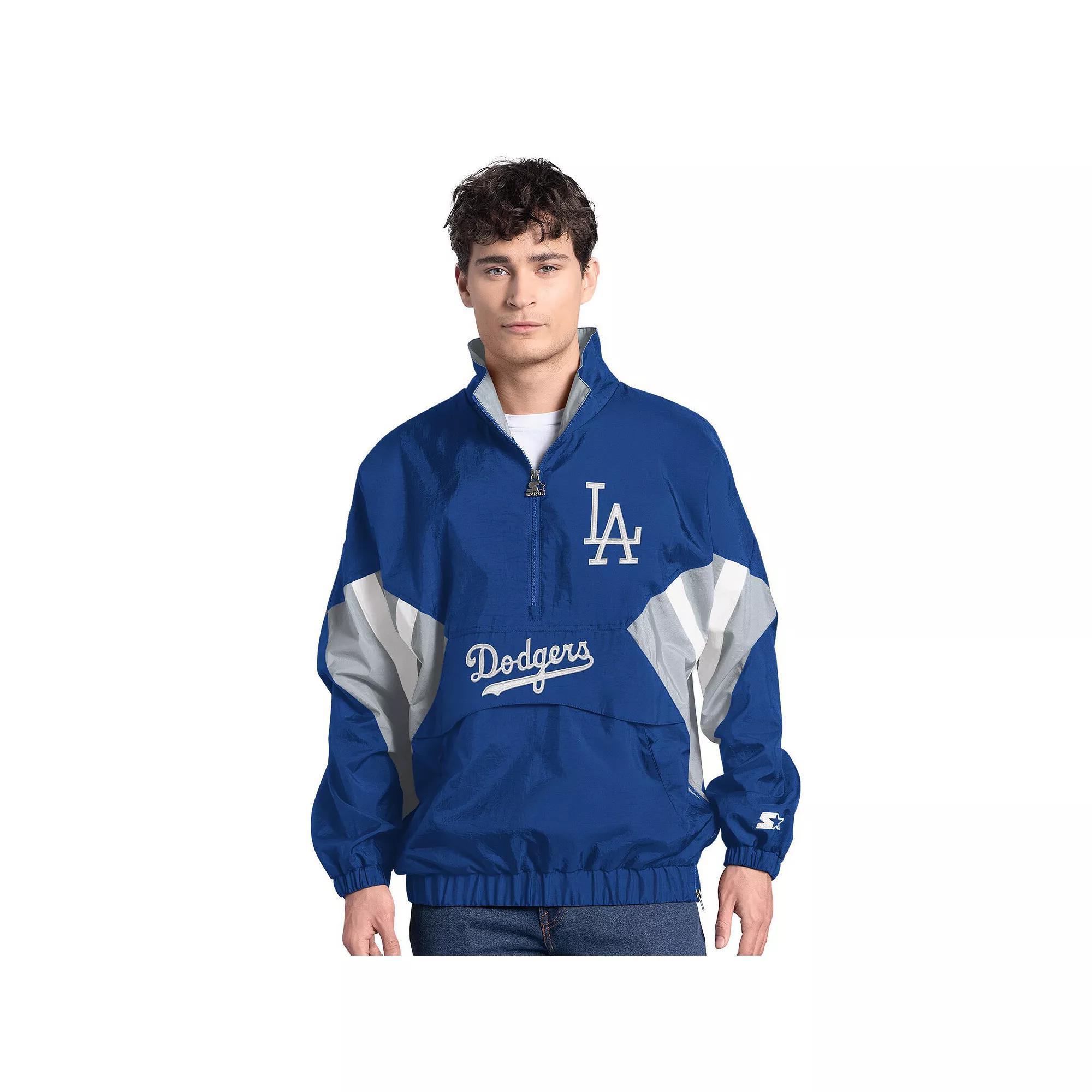 Men's Starter  Navy Houston Astros Cooperstown Chief Half-Zip Pullover, Size: Small, Blue Product Image