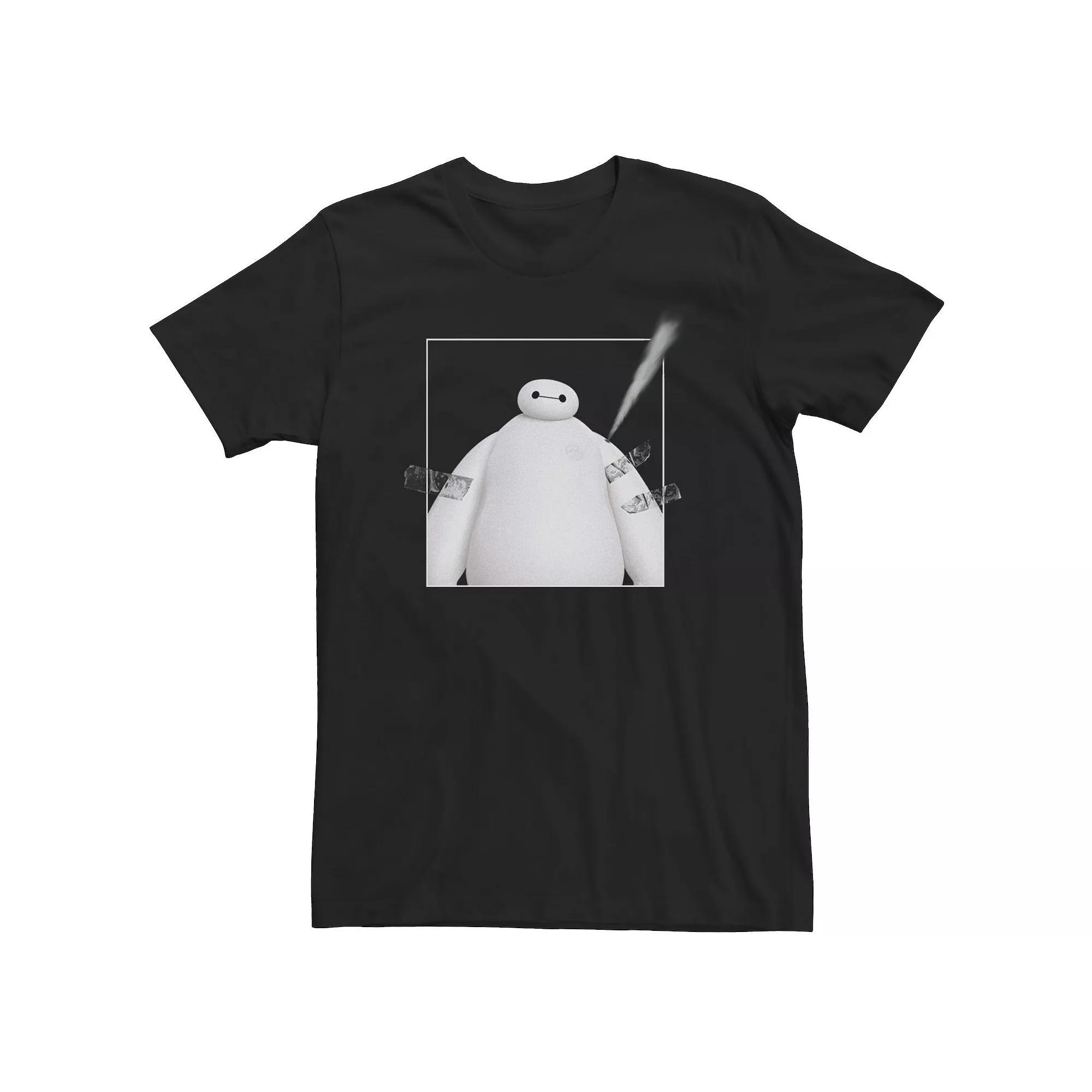 Disney's Big Hero 6 Baymax Big & Tall Taped Up Portrait Tee, Men's, Size: XXL Tall, Black Product Image