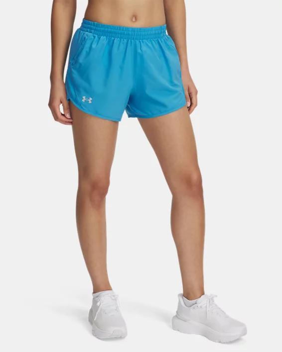 Women's Under Armour Fly-By Shorts, Size: XL, Ether Blue Product Image