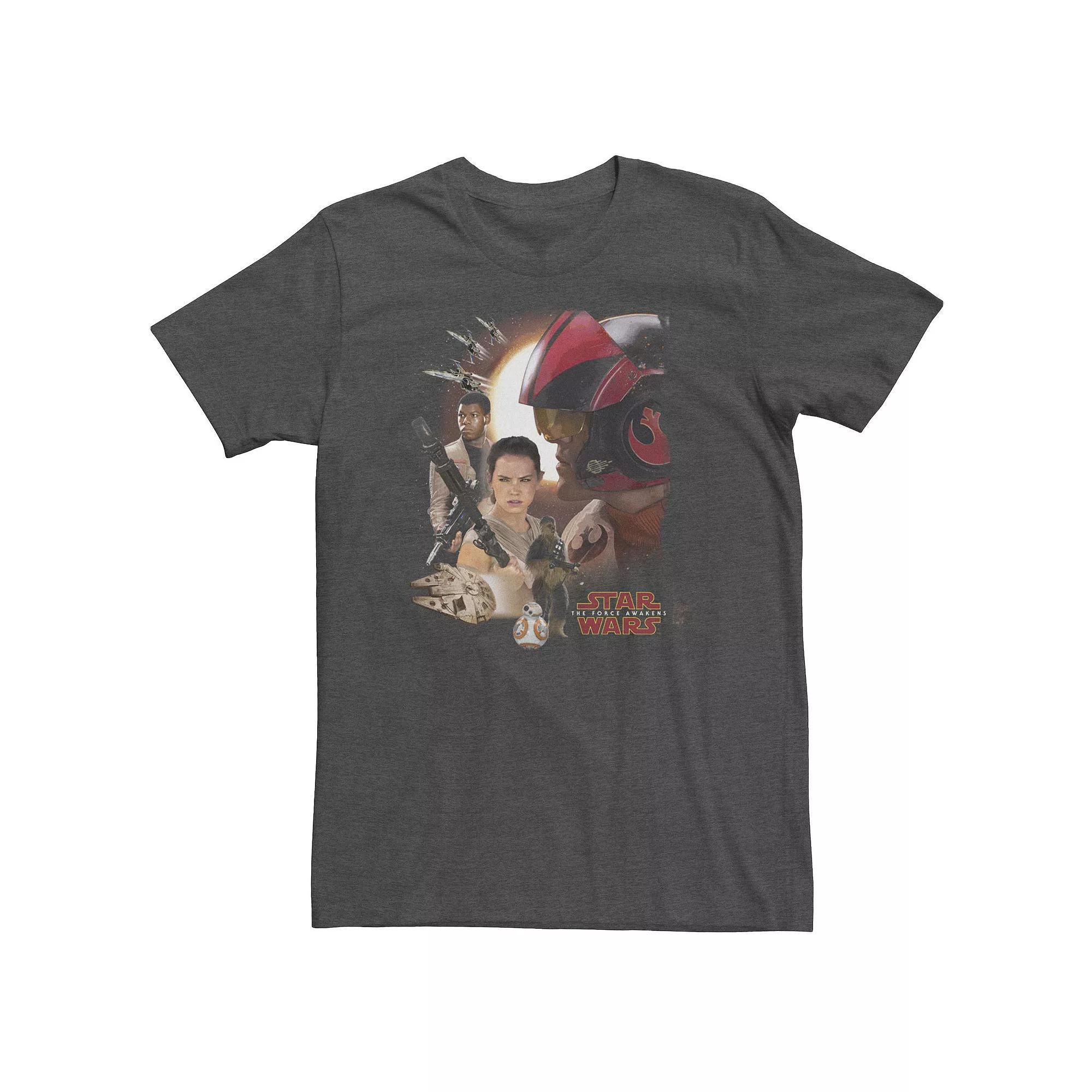 Men's Star Wars BB-8 Astromech Schematic Graphic Tee, Size: Small, Navy Grey Product Image