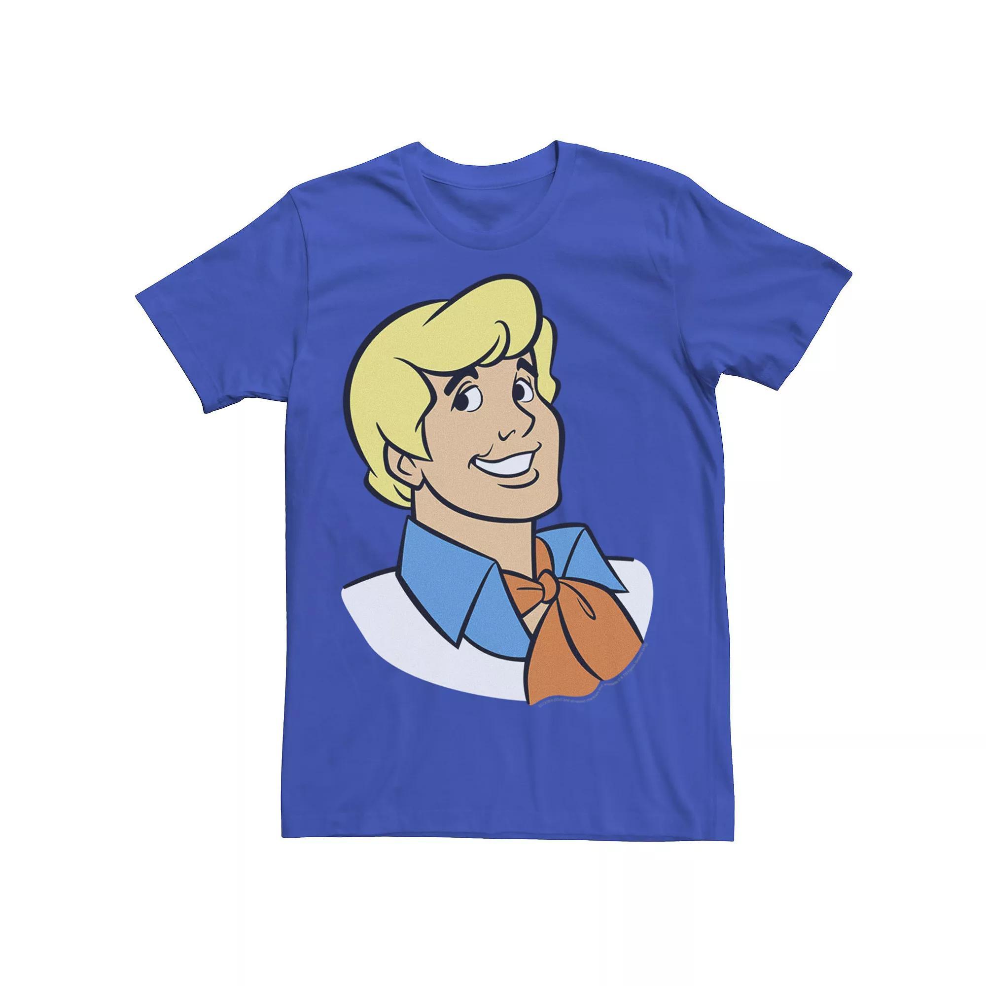 Men's Scooby-Doo Fred Big Face Tee, Size: Medium, Royal Product Image