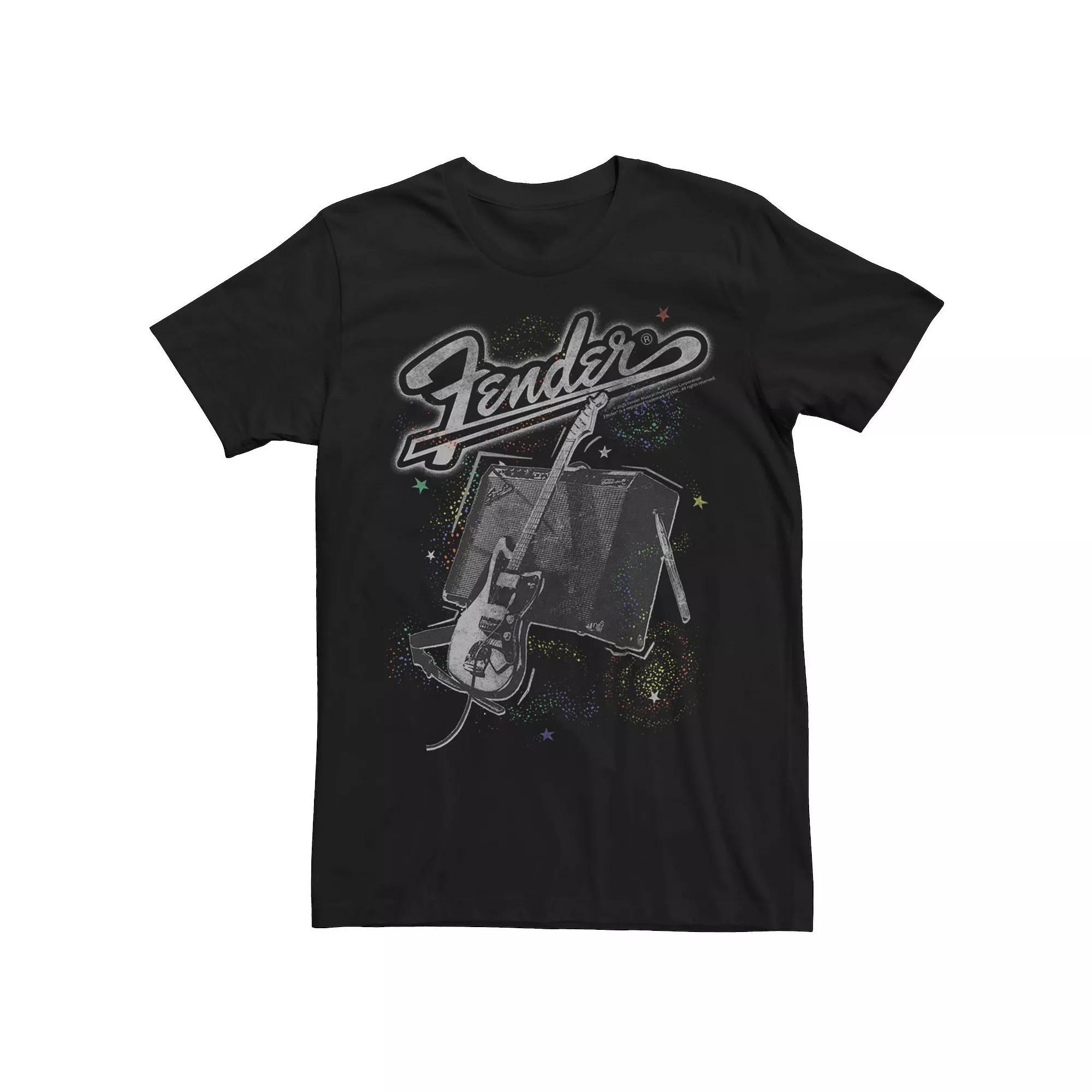 Men's Fender In Space Tee, Size: XL, Black Product Image