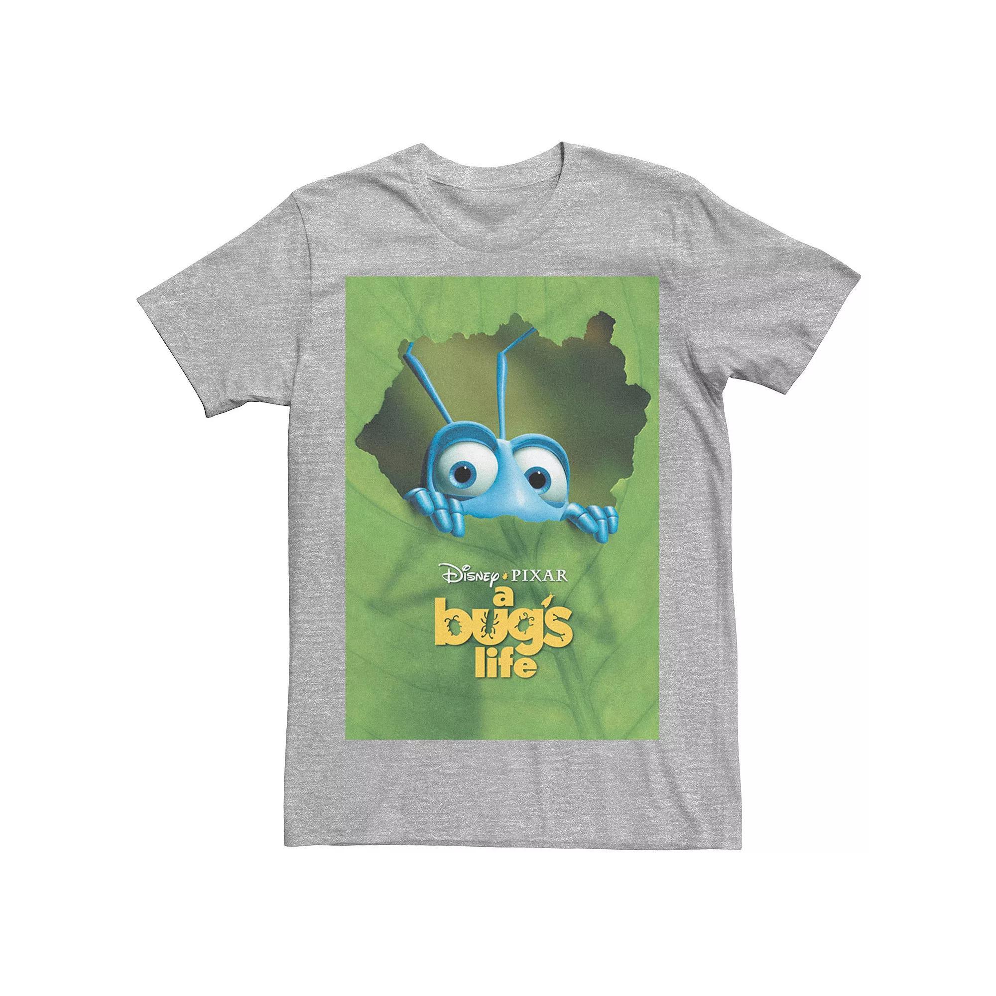 Disney / Pixar's A Bug's Life Flik Men's Leaf Poster Tee, Size: Small, Athletic Grey Product Image
