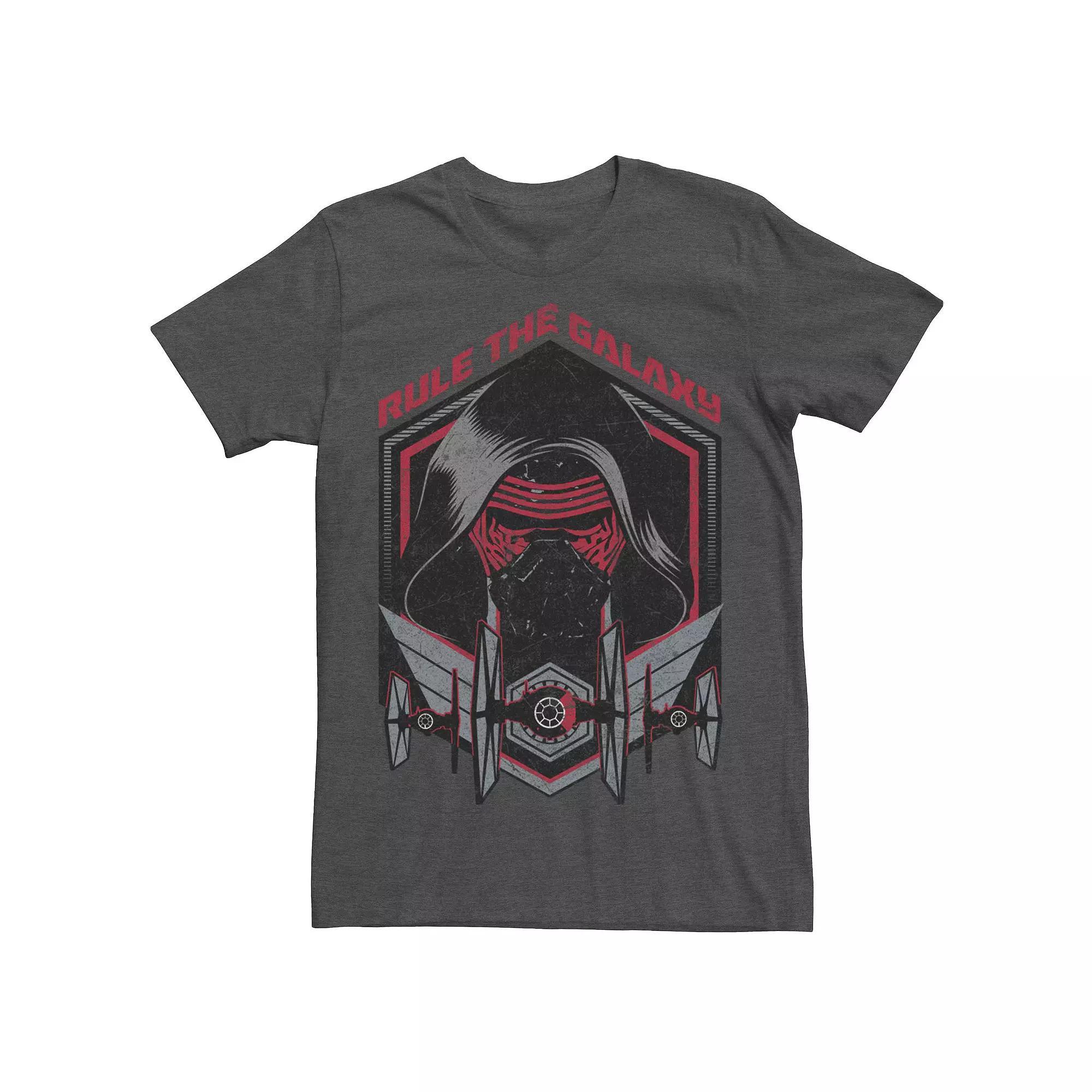 Mens Star Wars The Force Awakens Kylo Ren Rule The Galaxy Graphic Tee Grey Heather Product Image