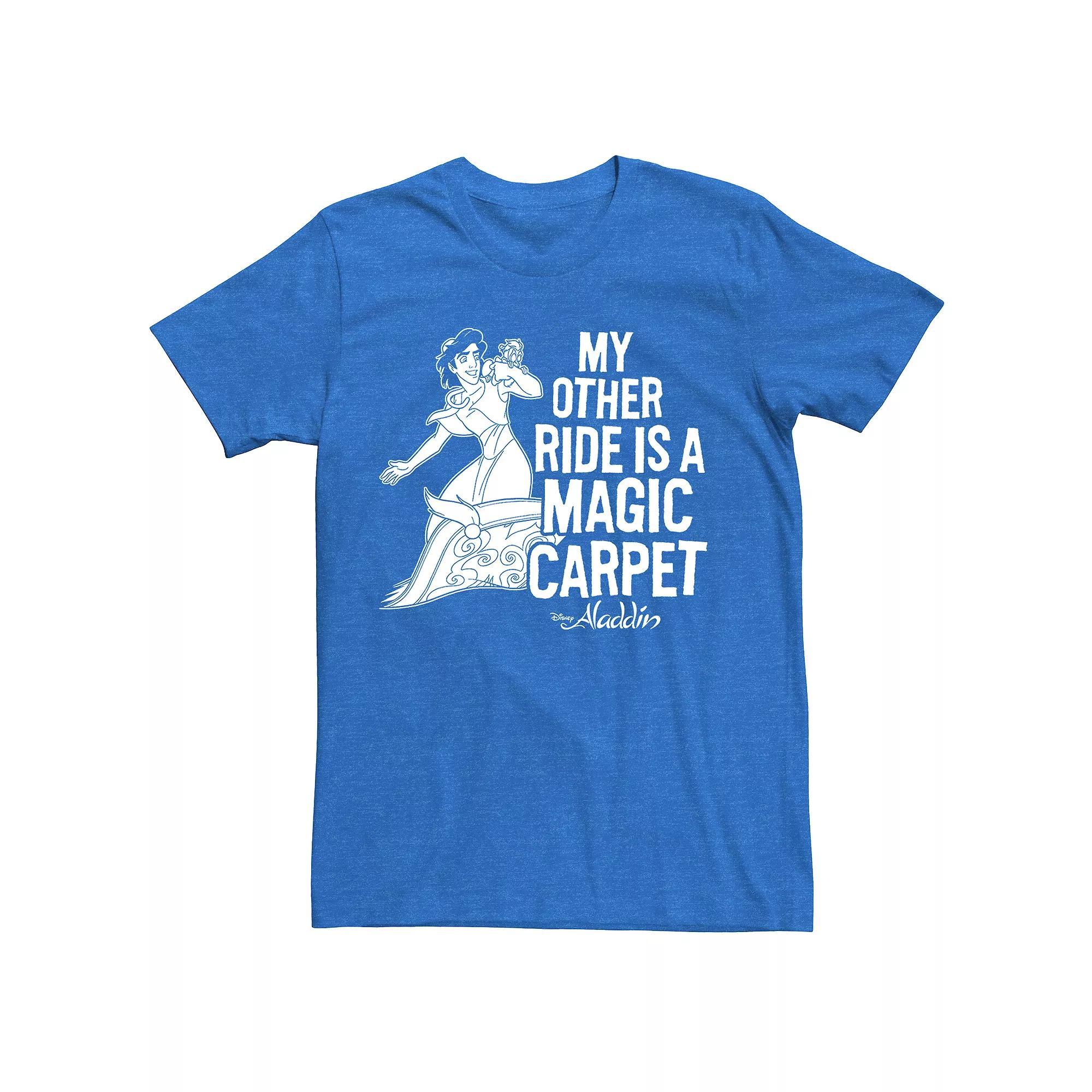 Men's Disney's Aladdin Graphic Tee, Size: Small, Royal Grey Product Image