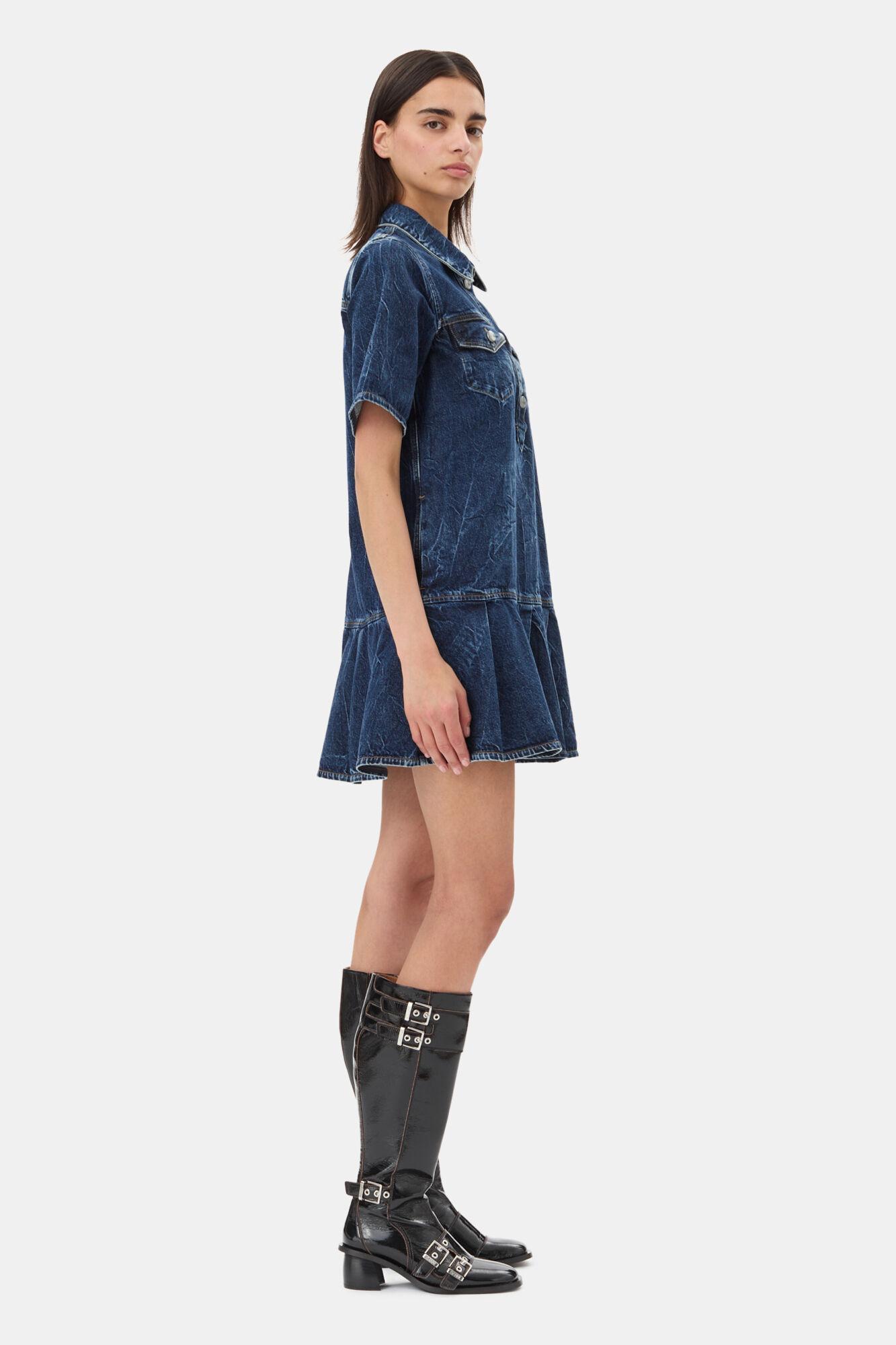 Dark Blue Mini Dress Product Image