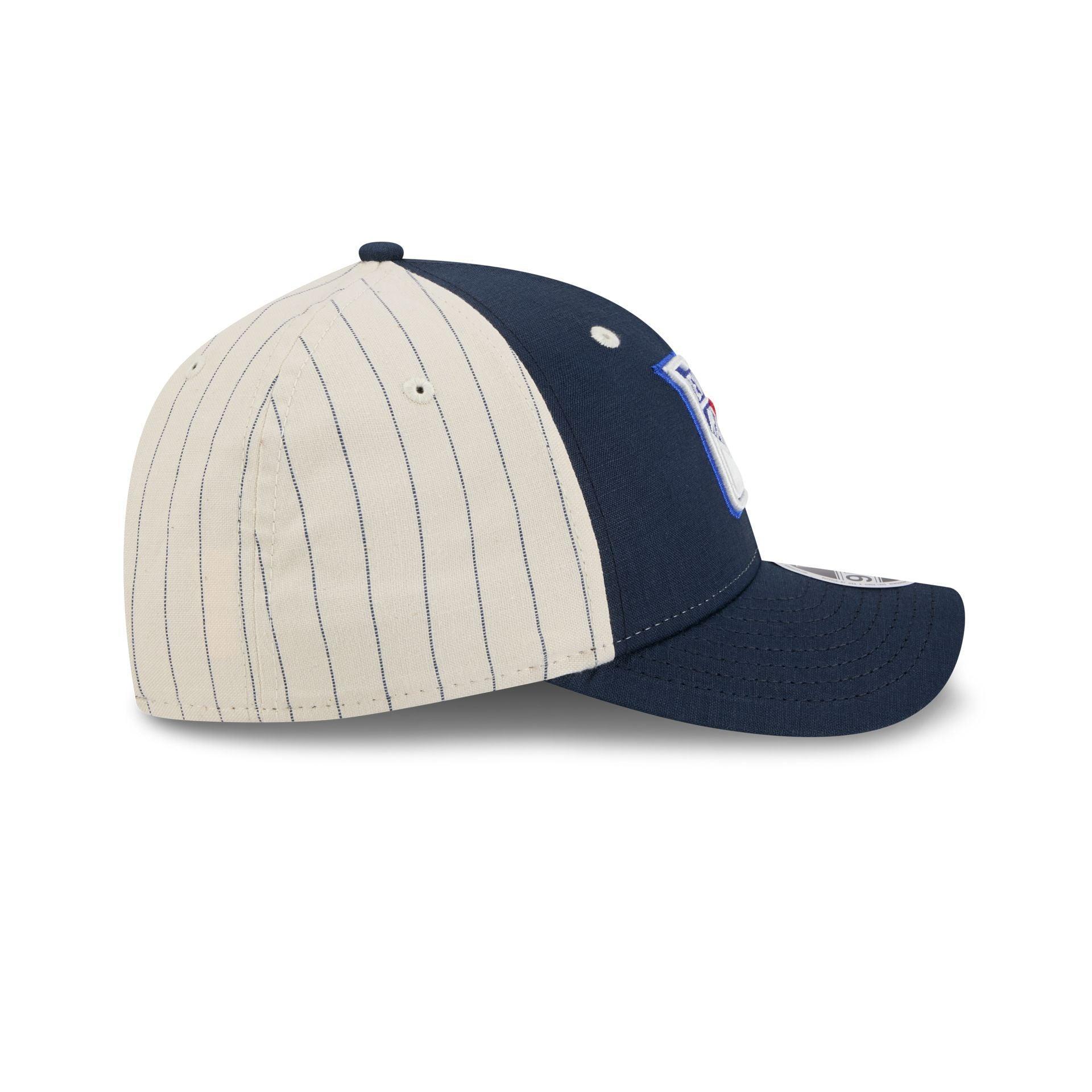 New York Rangers Linen 9FORTY M-Crown Snapback Hat Male Product Image
