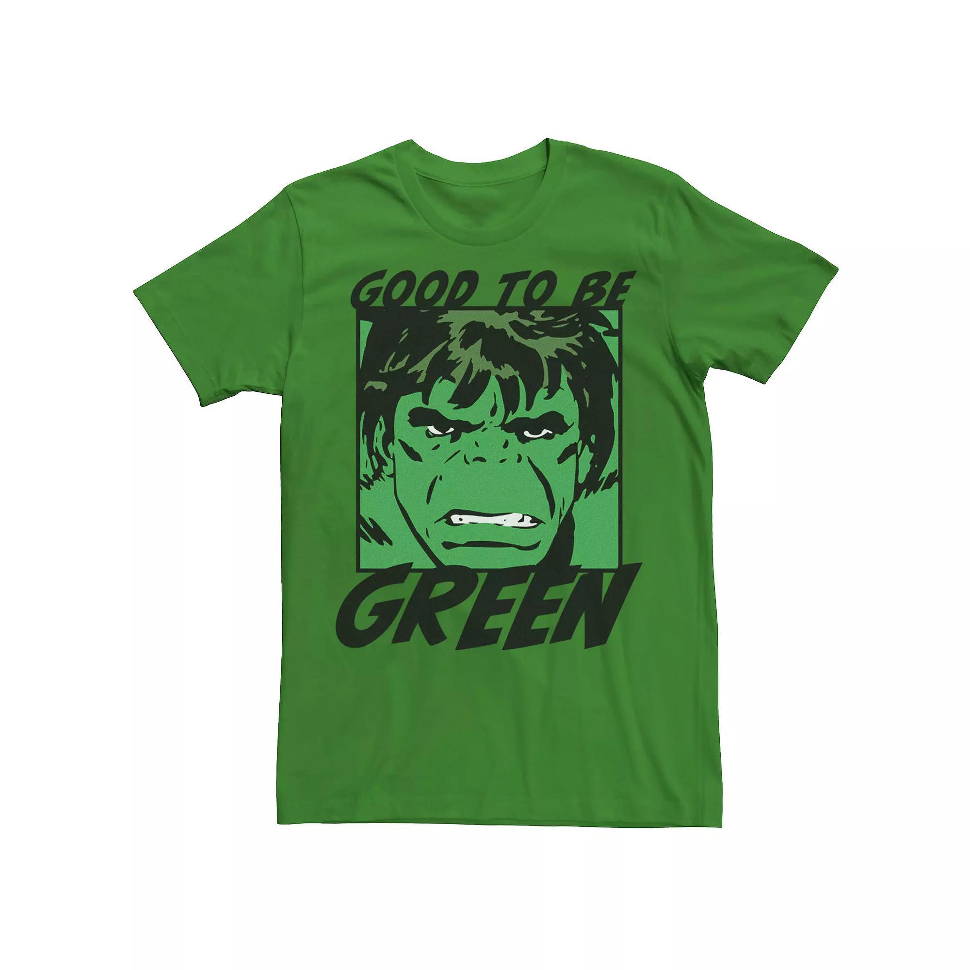 Men's Marvel Avengers St. Patrick's Day Hulk Good To Be Green Tee, Size: Small, Kelly Product Image