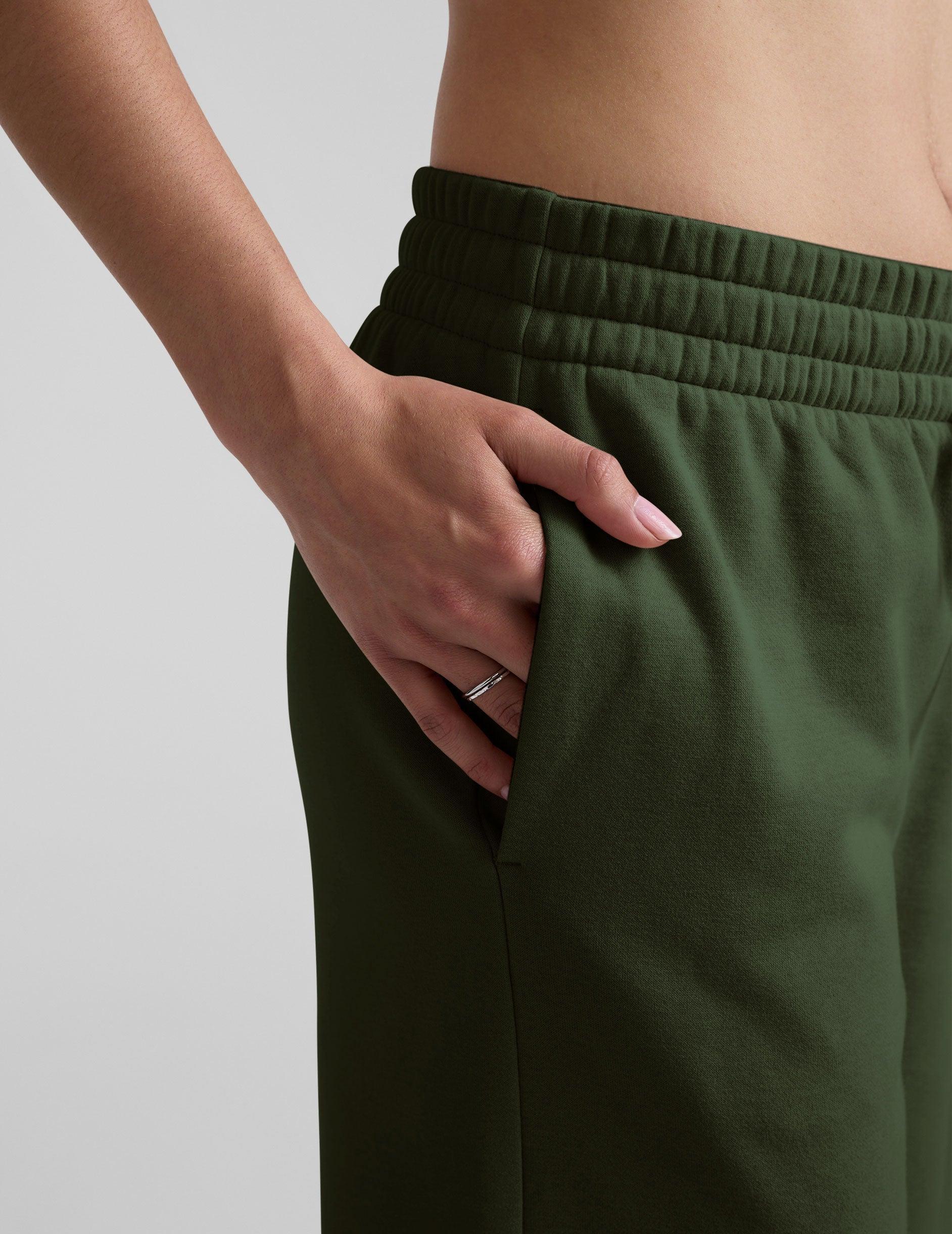 LuxeFleece Side Slit Wide Leg Pant Product Image