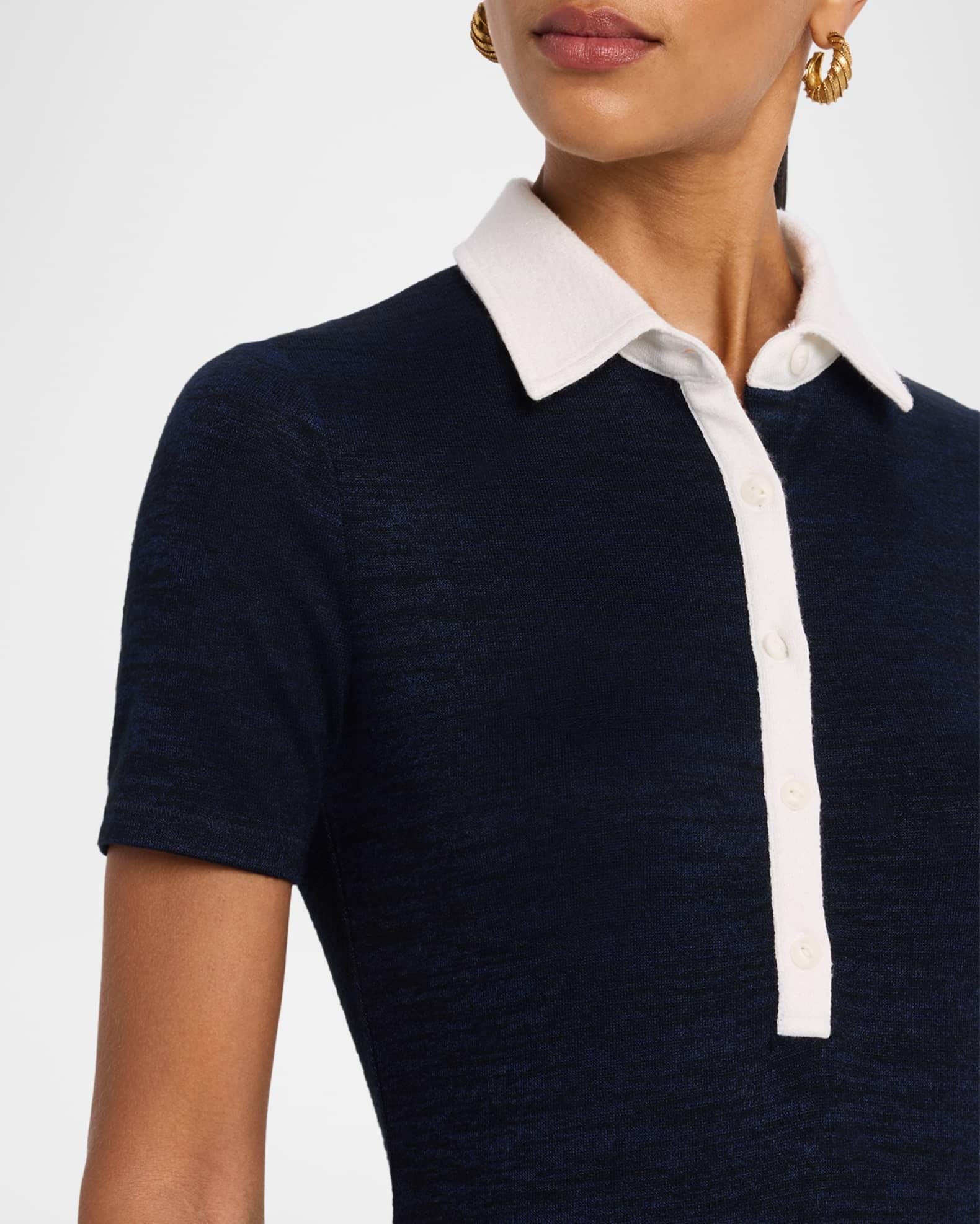 The Knit Button Polo Top Product Image
