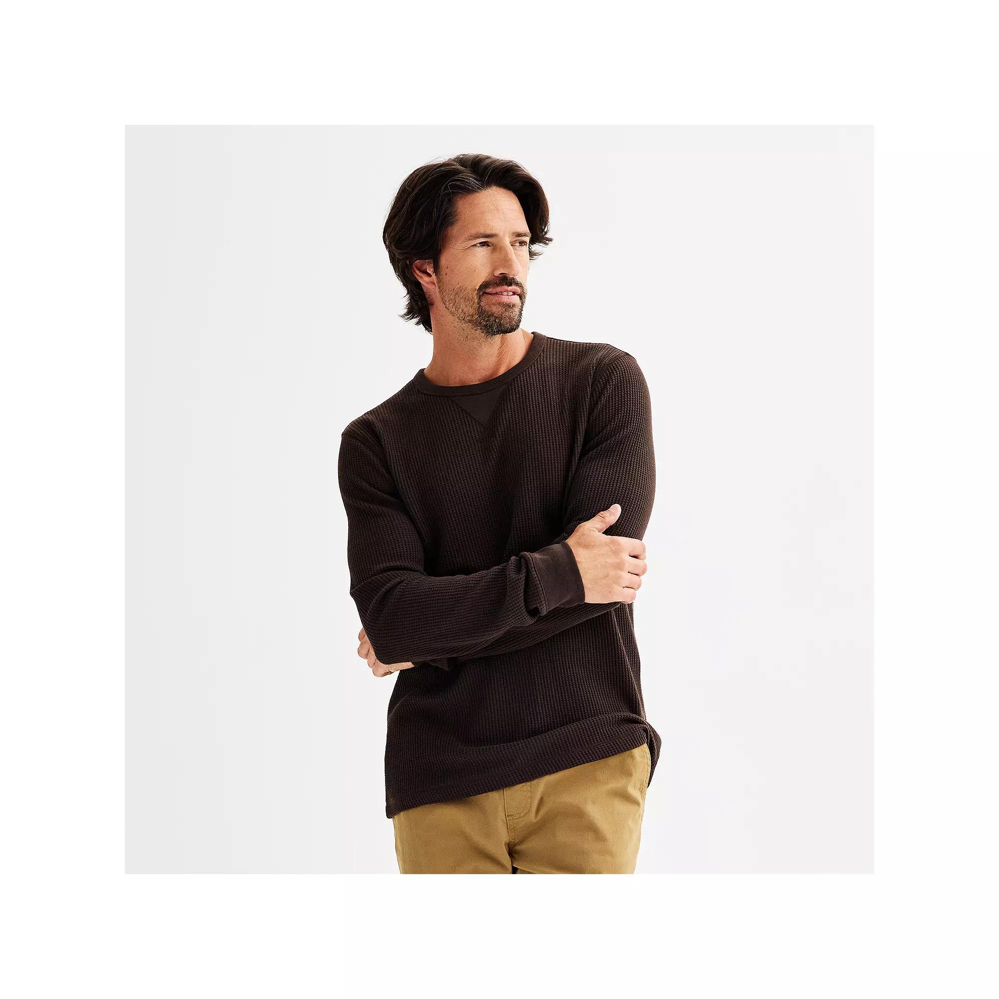 Men's Sonoma Goods For Life® The Essential Waffle Thermal Tee, Size: XXL, Purple Product Image