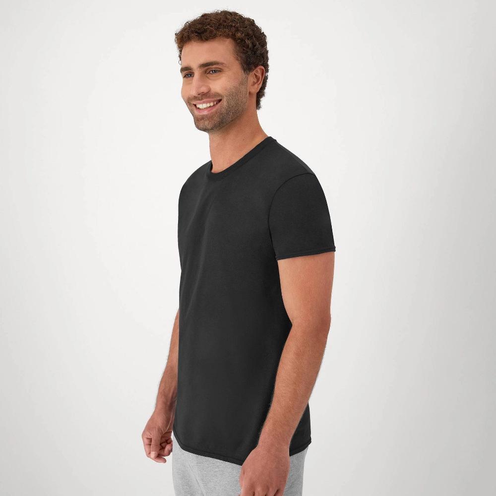Hanes Red Label Mens Crewneck Dyed T-Shirt 6pk - BlackBlue Product Image