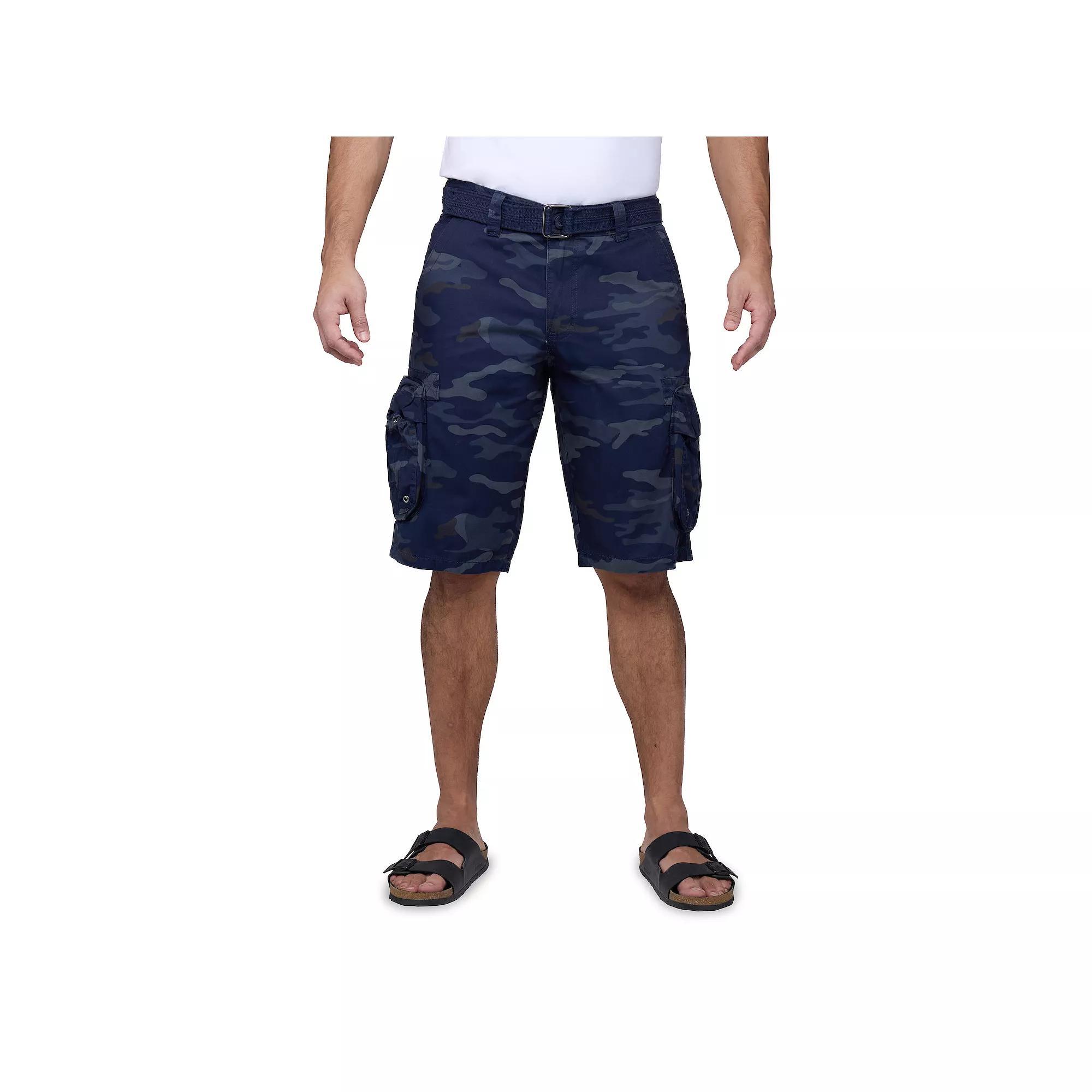 Men's RAW X by Xray Regular-Fit Belted Cargo Shorts, Size: 30, Green Product Image
