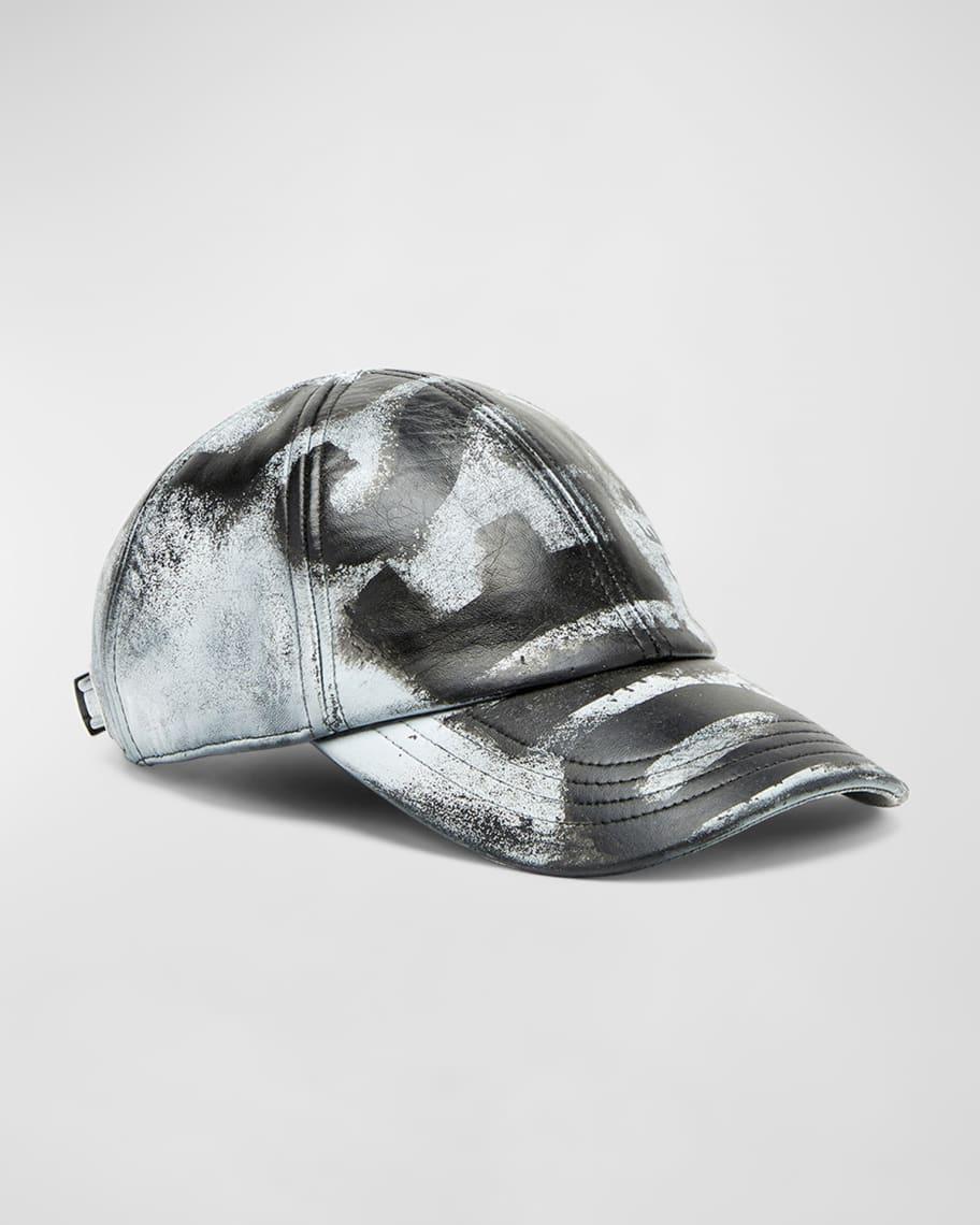 Mens C-Boyd Treated Leather Baseball Cap Product Image