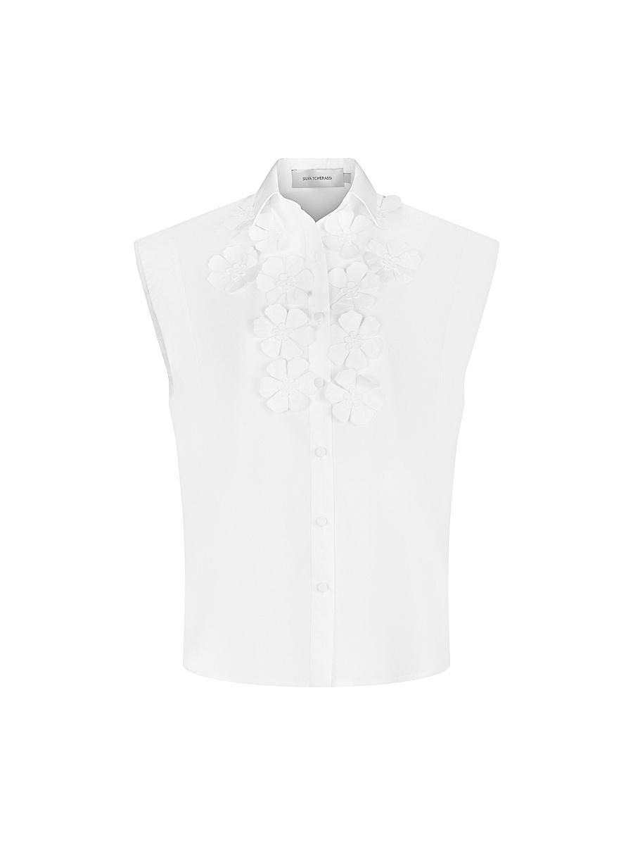 Womens Azalea Cotton Blouse Product Image