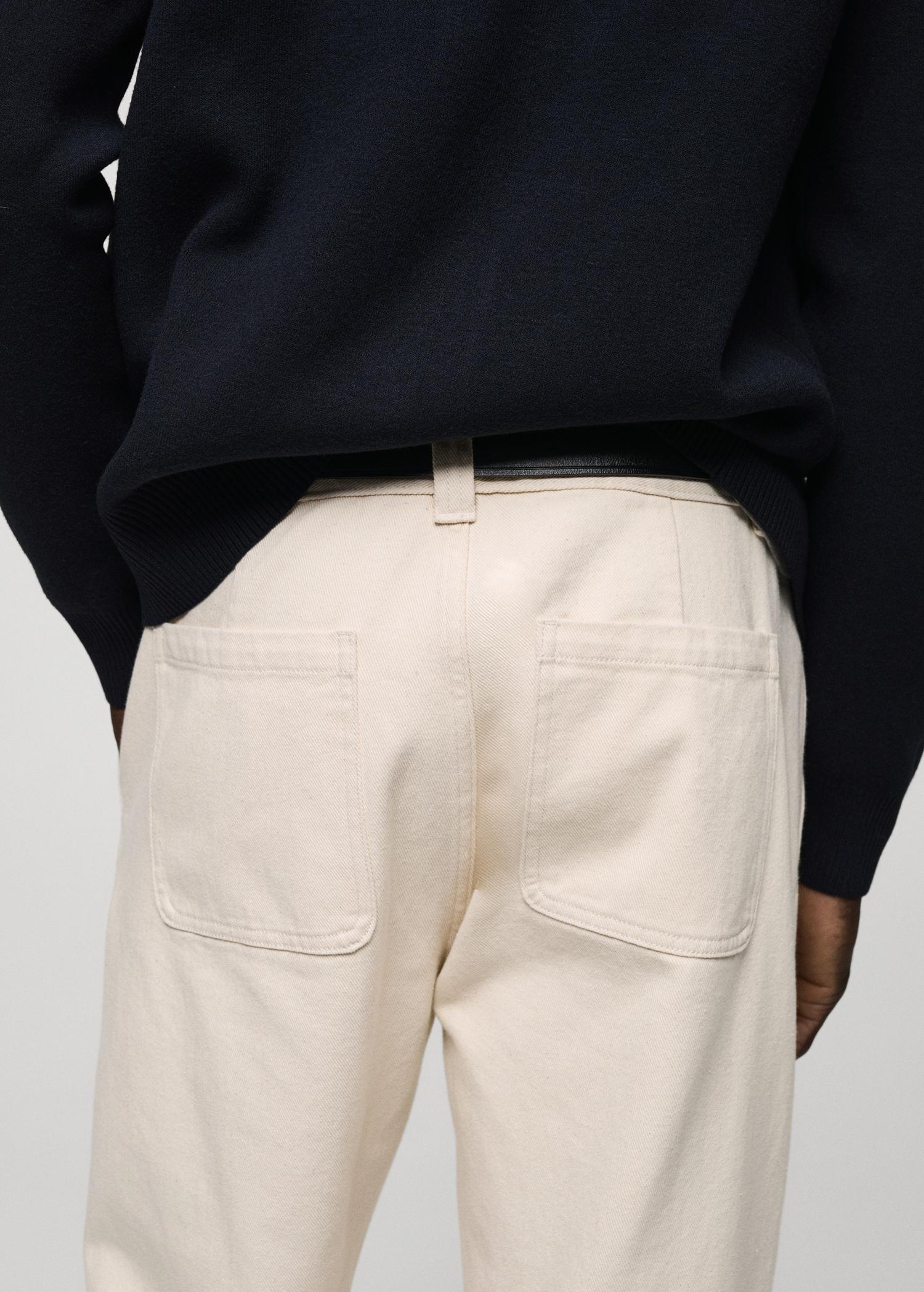 Regular fit cotton jeans - Men | MANGO USA Product Image