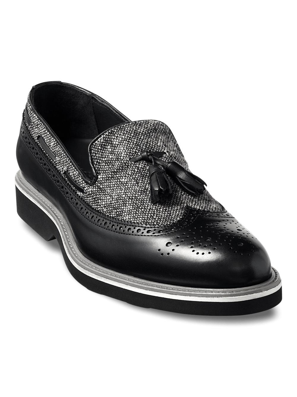 Mitchell Tassel Loafer - Black/grey Product Image