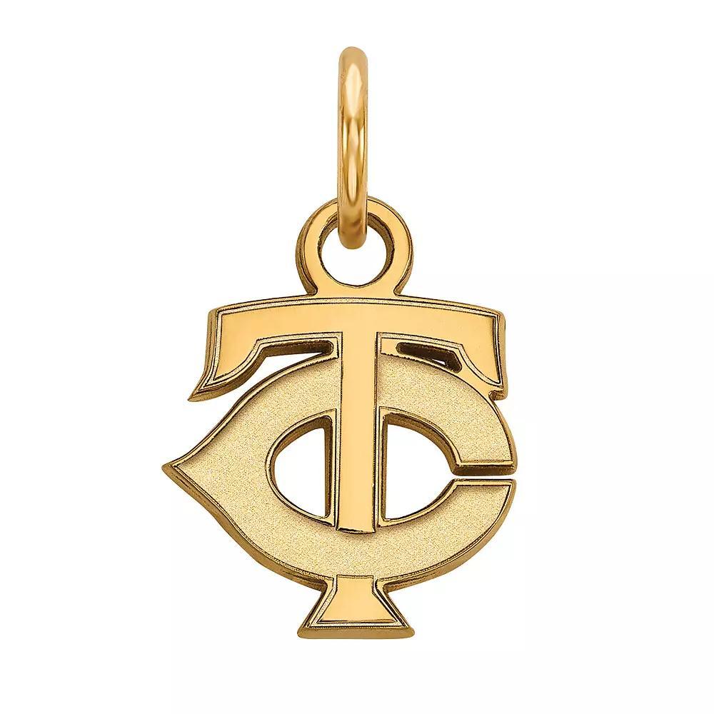 LogoArt Sterling Silver Minnesota Twins Extra-Small Pendant, Women's, Size: 16 mm, Gold Tone Product Image