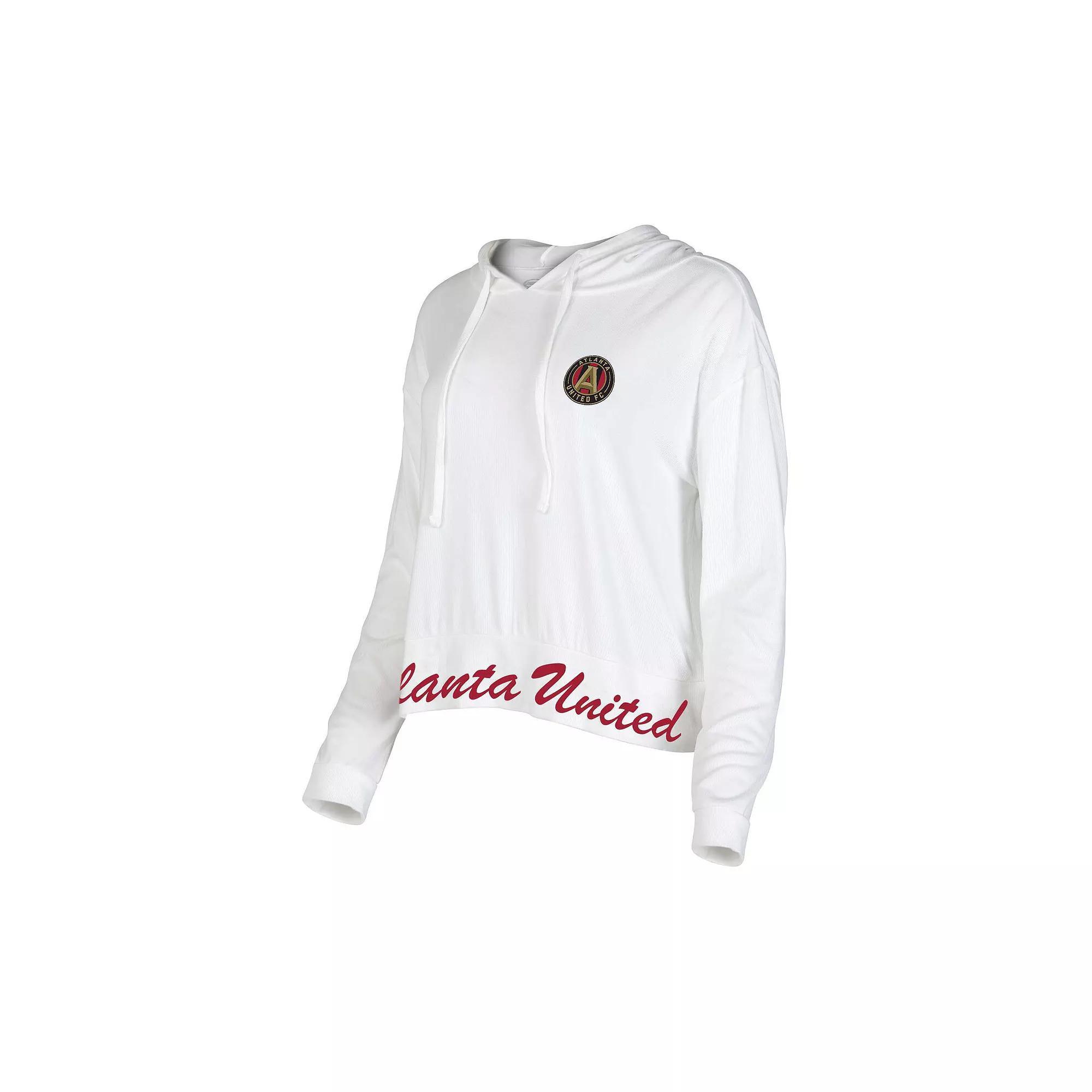 Women's Concepts Sport White Atlanta United FC Accord Hoodie Long Sleeve Top, Size: Medium, Atu White Product Image