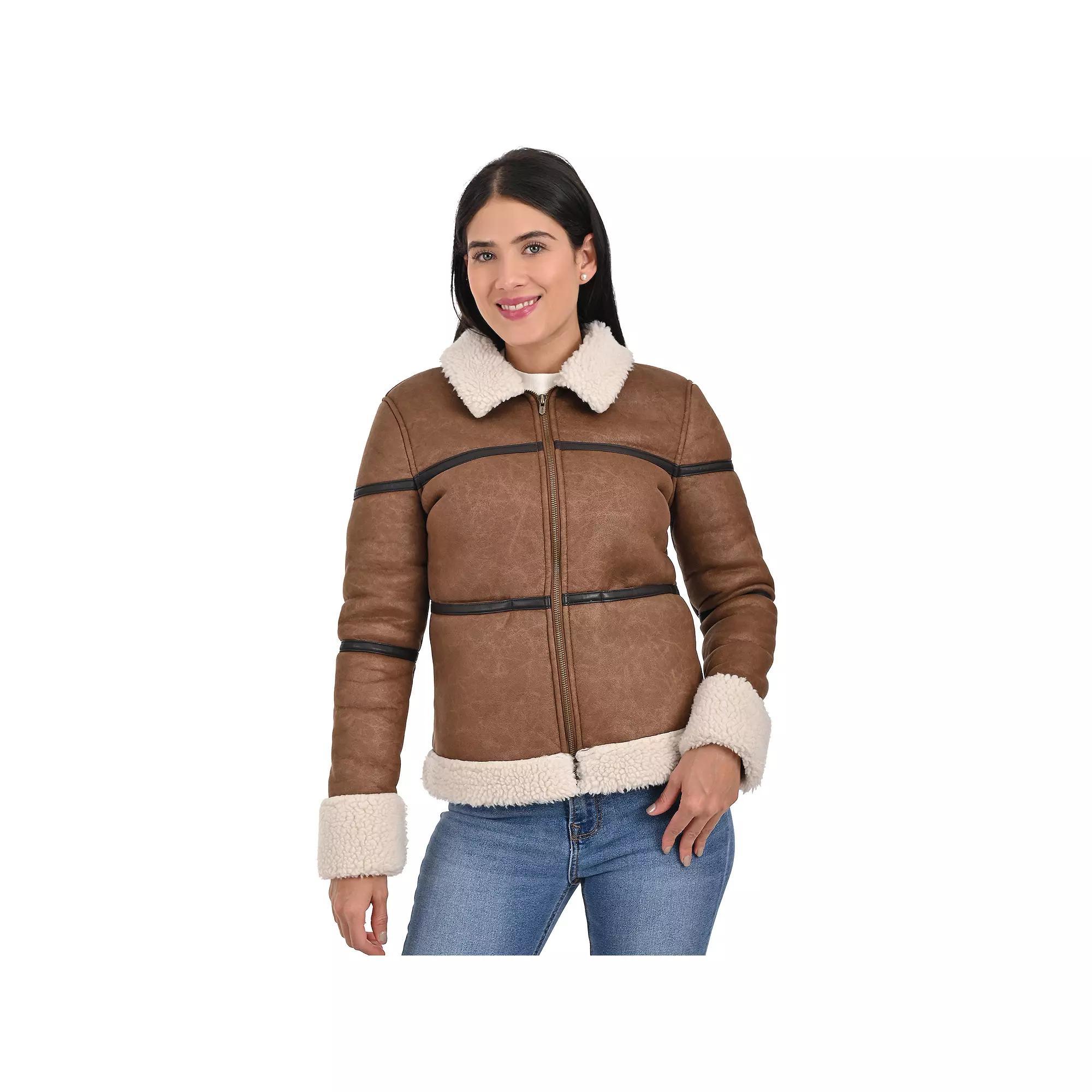 Women's Lee® Faux Shearling Midweight Sherpa Jacket, Size: XL, Ivory Product Image