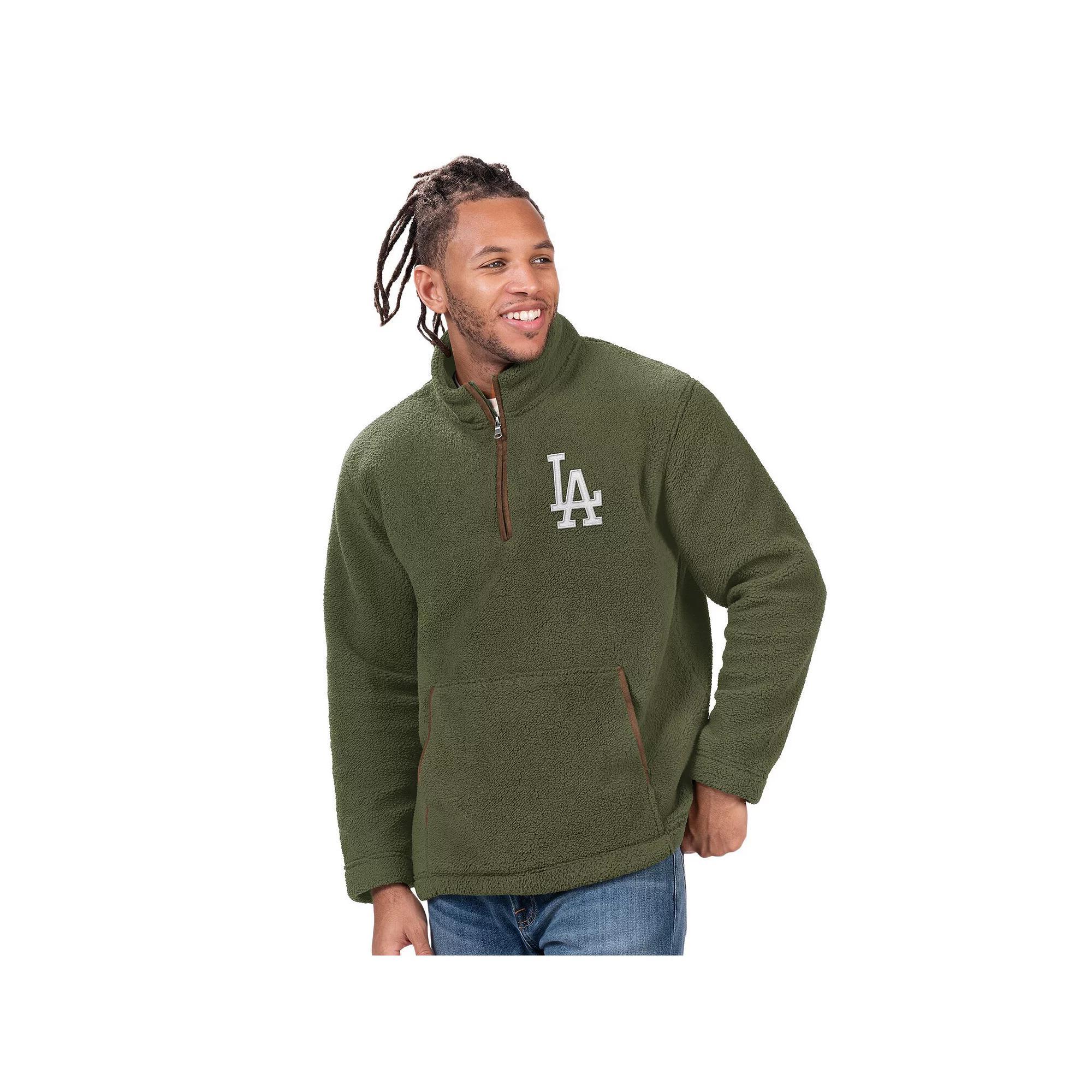 Men's G-III Sports by Carl Banks  Hunter Green Baltimore Orioles Everest Fleece Quarter-Zip Jacket, Size: Small, Team Product Image