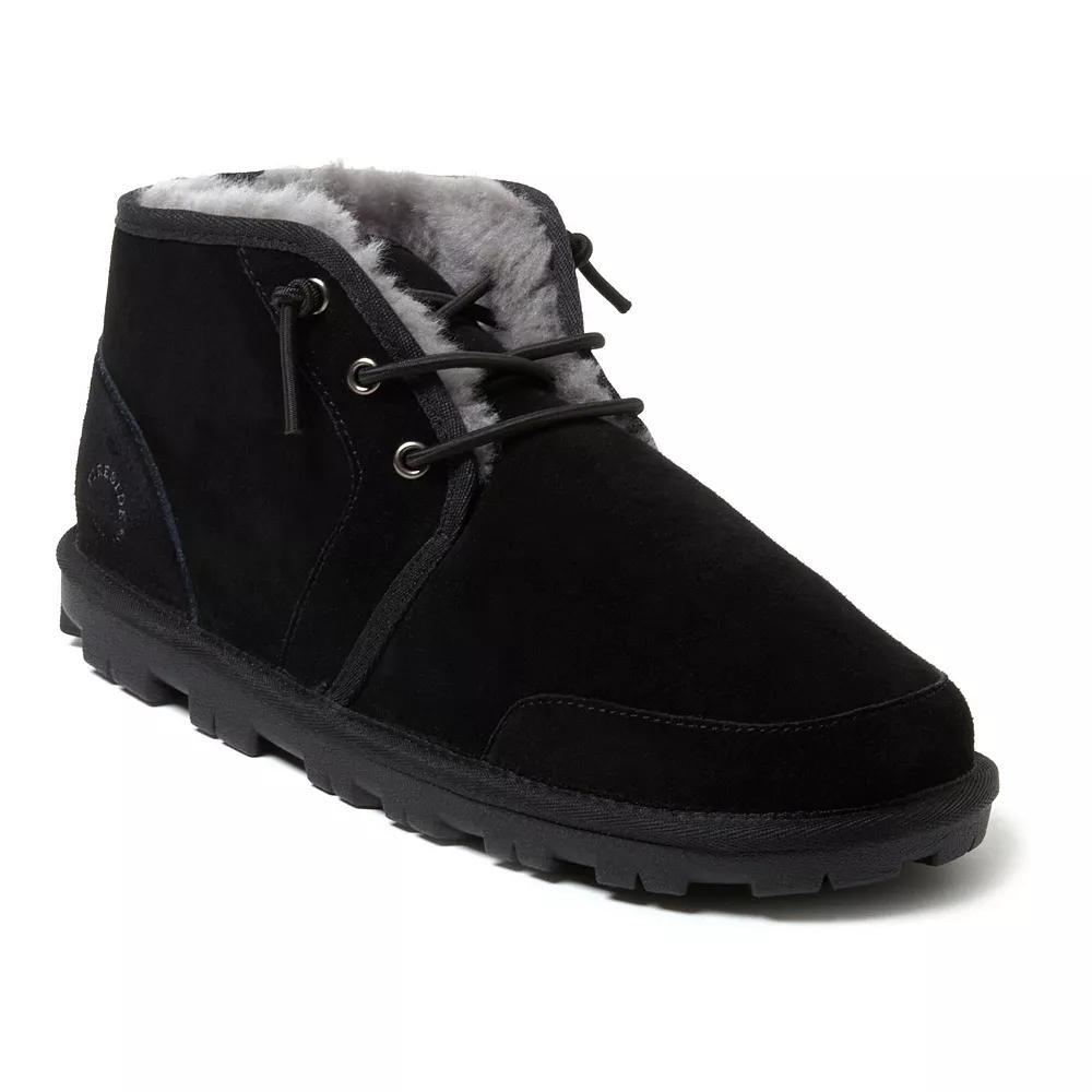 Fireside by Dearfoams Men's Shepparton Lace-Up Bootie Slippers, Size: 9, Brown Product Image