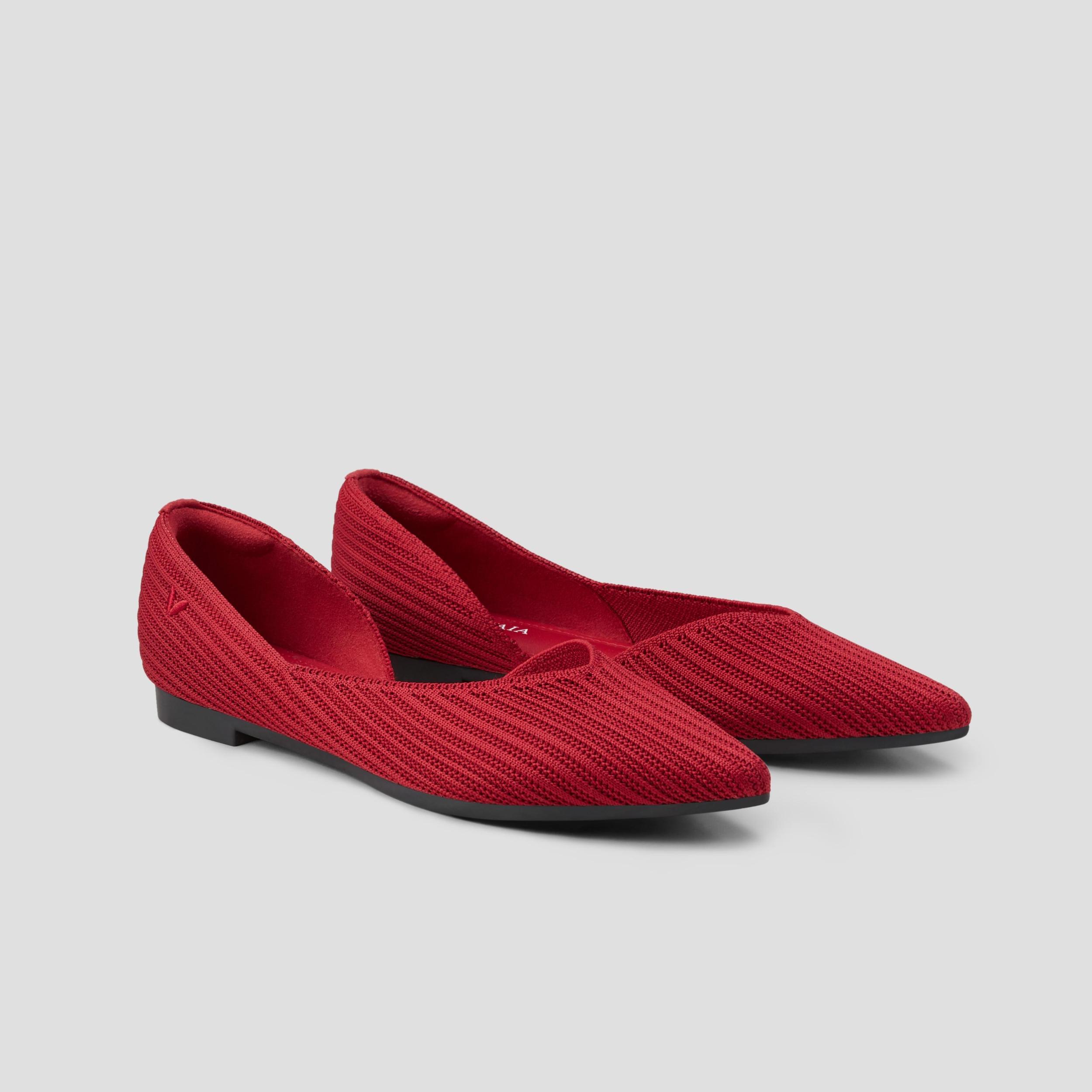 Pointed-Toe D'Orsay Flats (Melia) Product Image