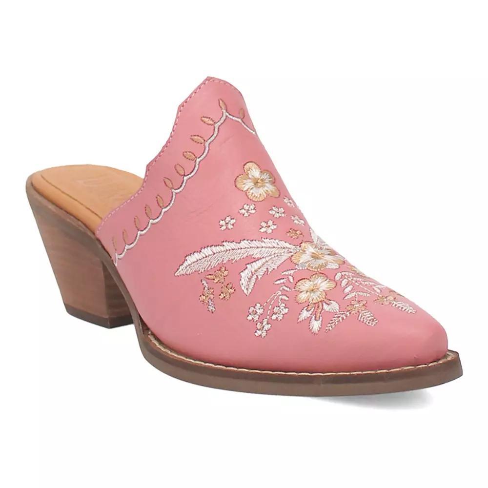 Dingo Wildflower Womens Leather Mules Product Image