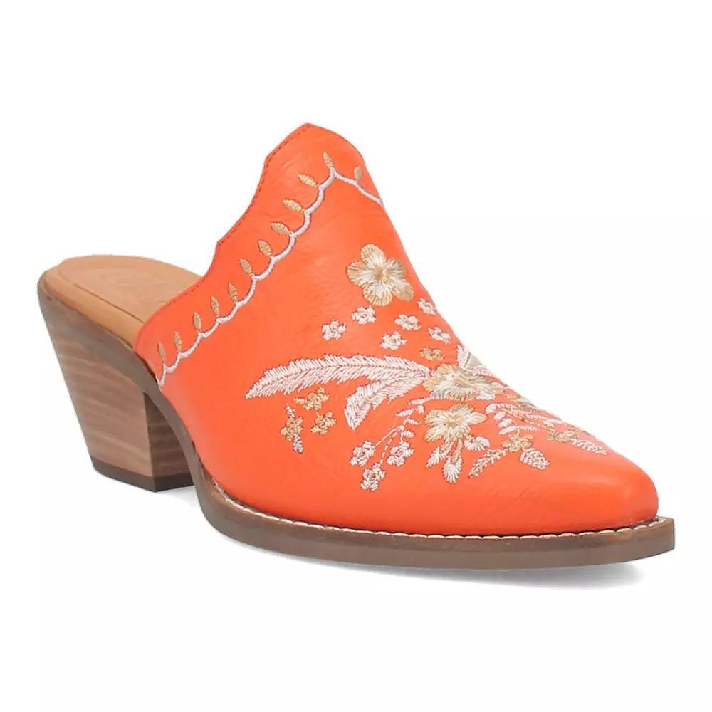 Dingo Wildflower Womens Leather Mules Product Image