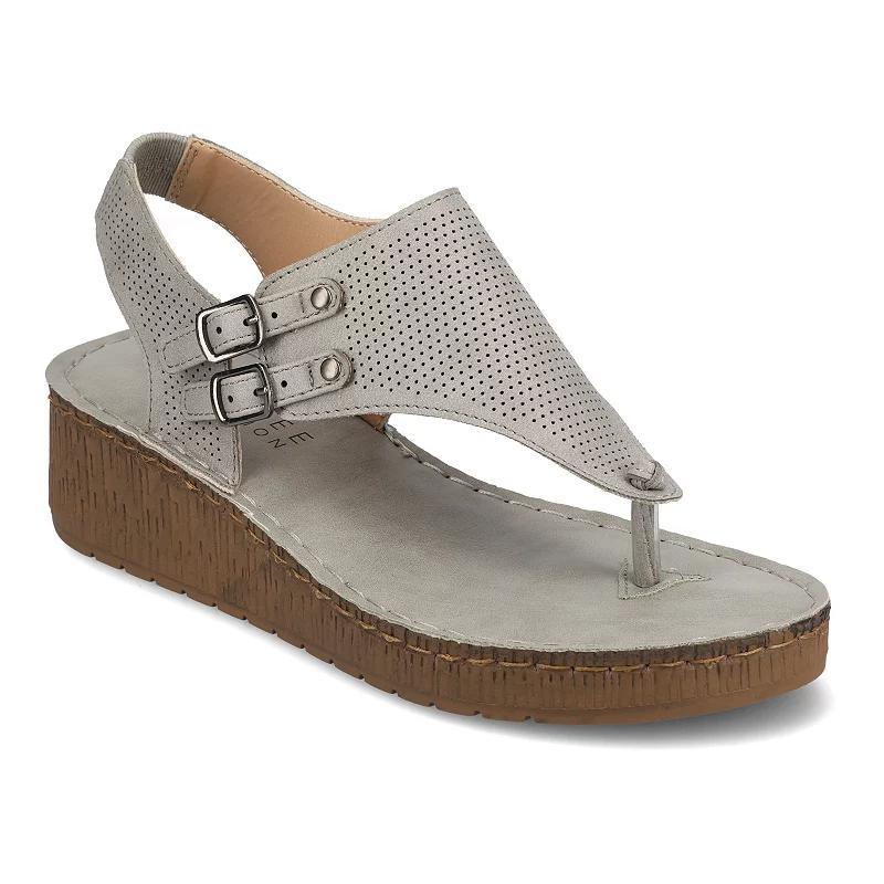 Journee Mckell Womens Wedge Sandals Product Image