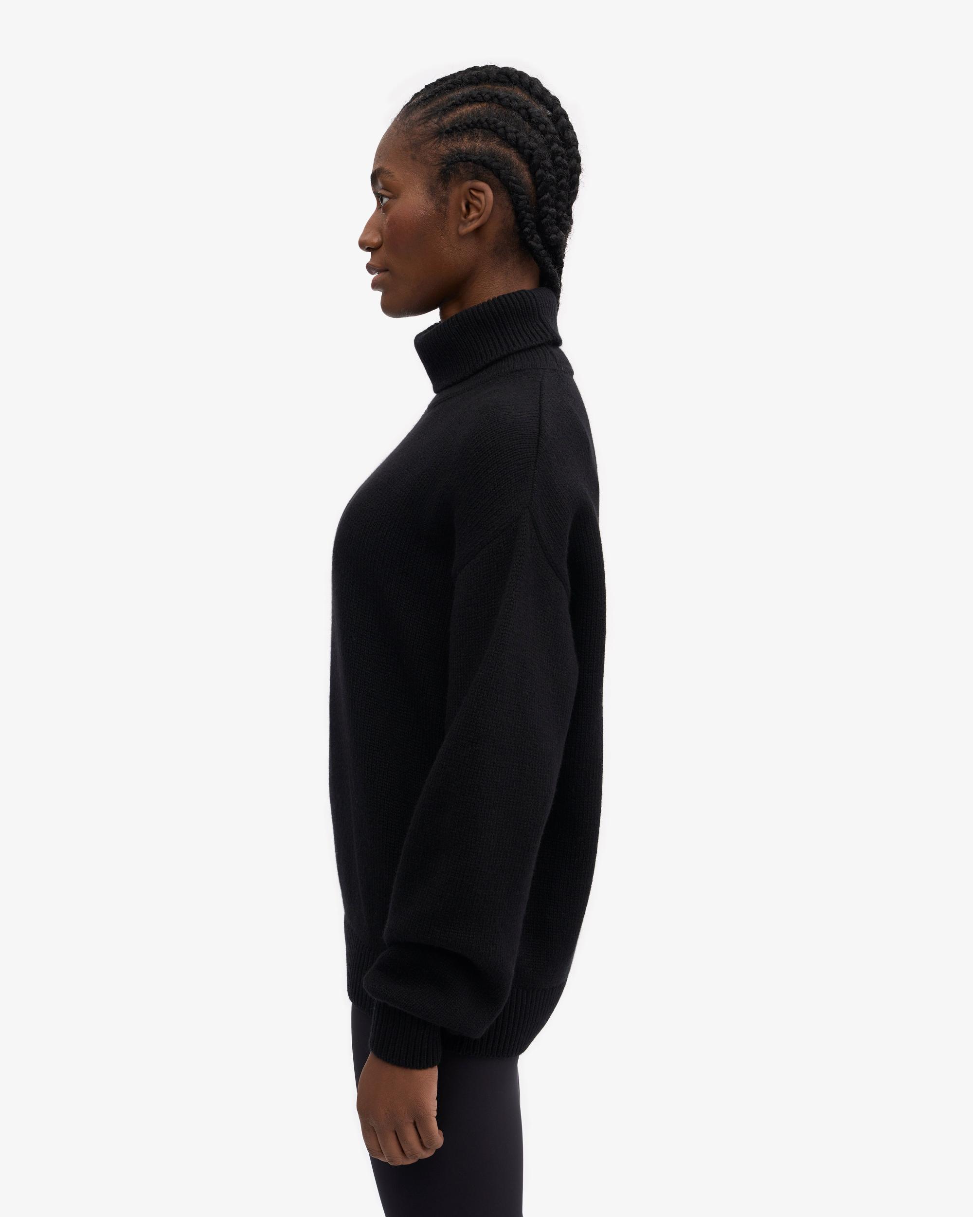 Merino Wool Turtleneck - Warm Taupe Product Image