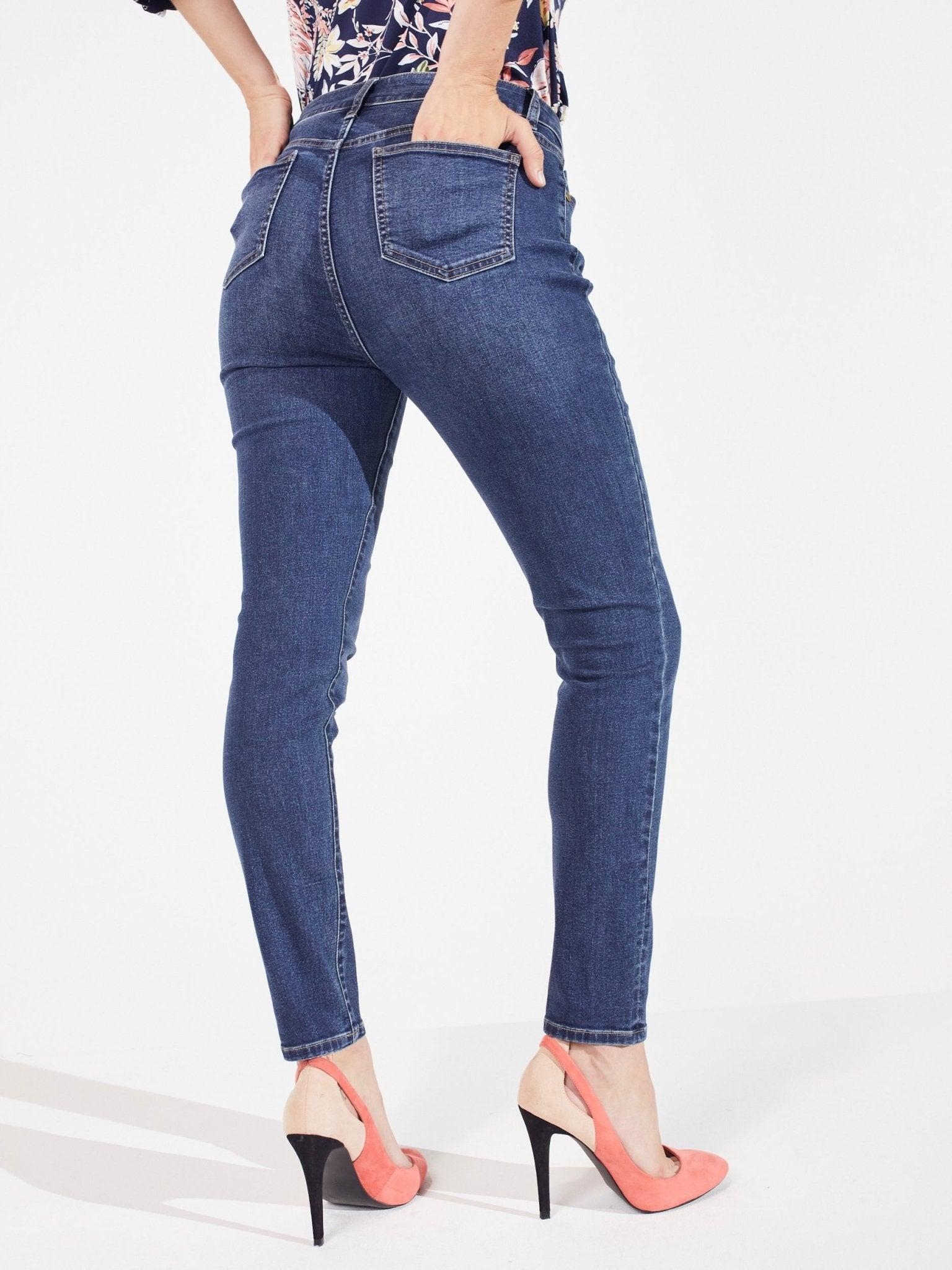 Signature Skinny 5 Pocket Denim Jean-Petite Female Product Image