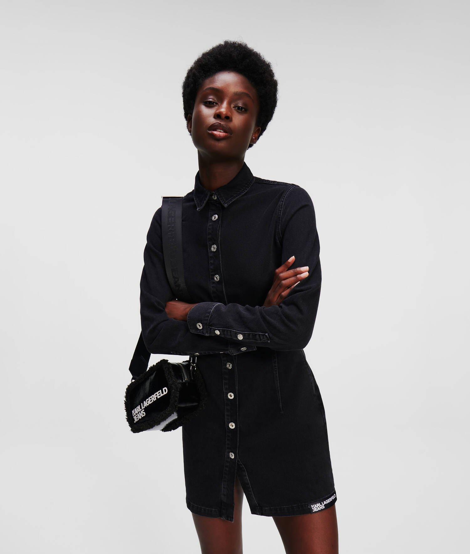 KLJ FITTED DENIM DRESS Product Image