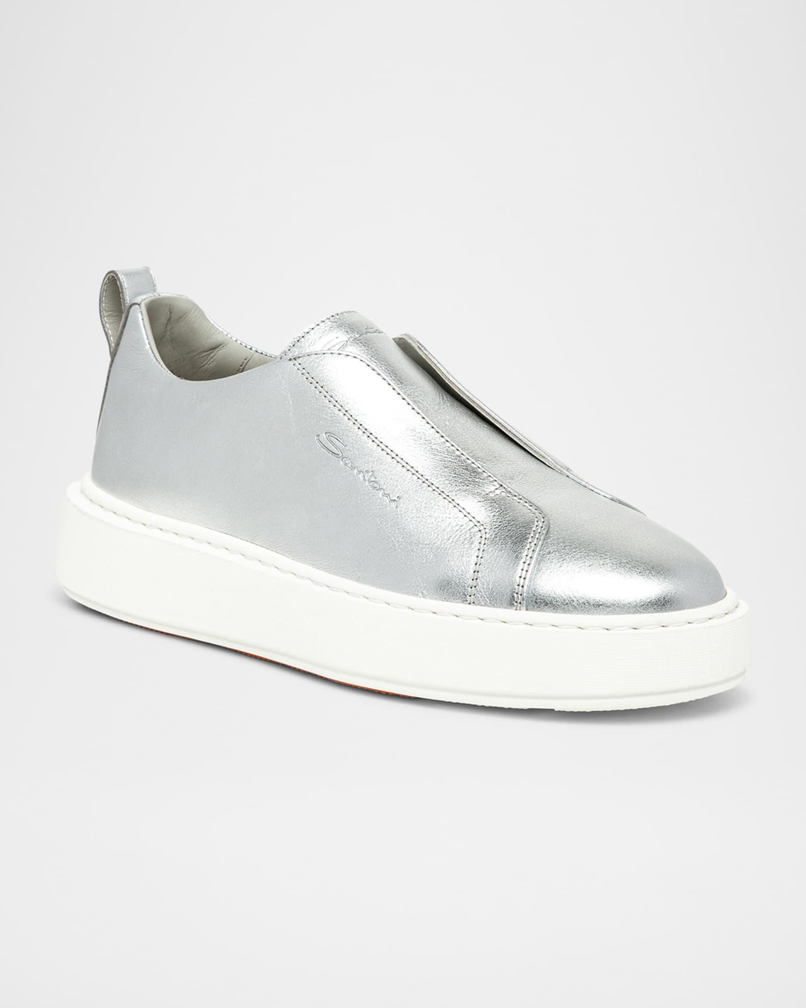 Victory Metallic Slip-On Sneakers Product Image
