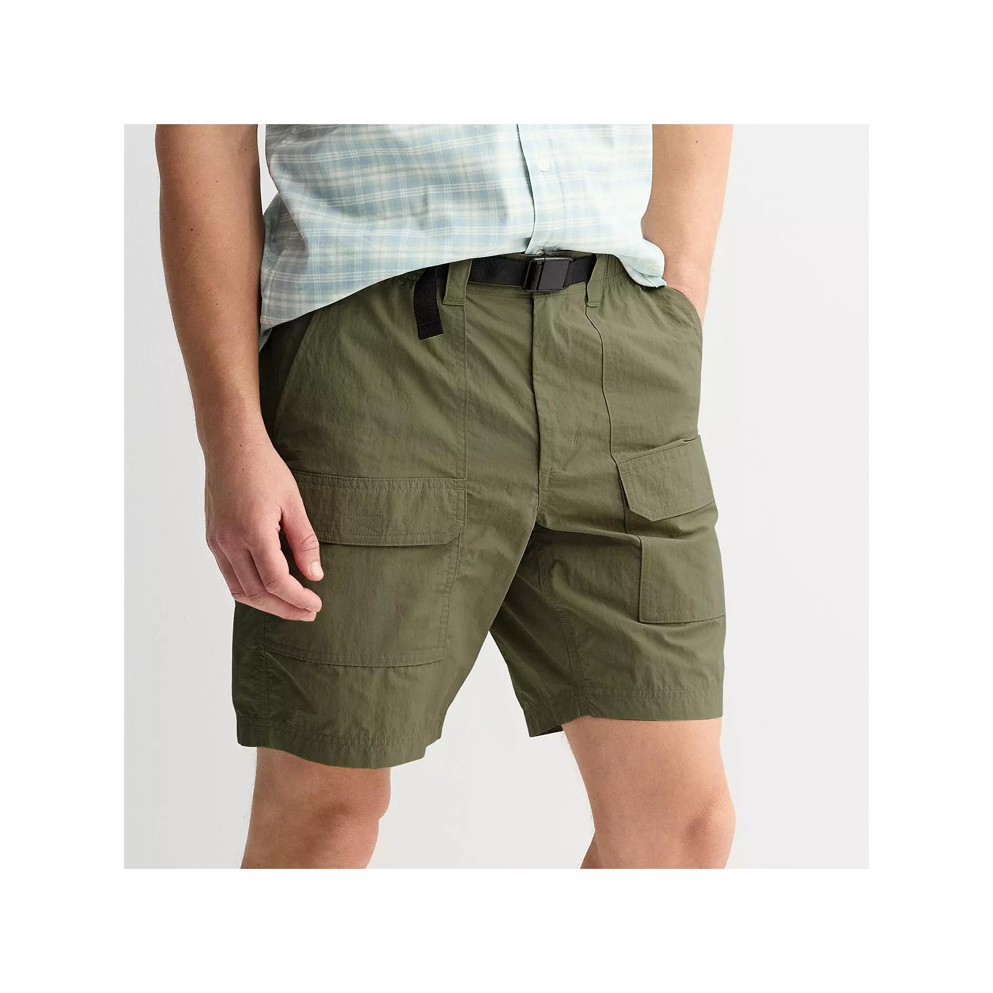 Men's Sonoma Goods For Life® 8.5-in. The Belted Outdoor Shorts, Size: 32 8.5 IN, Dusty Green Product Image