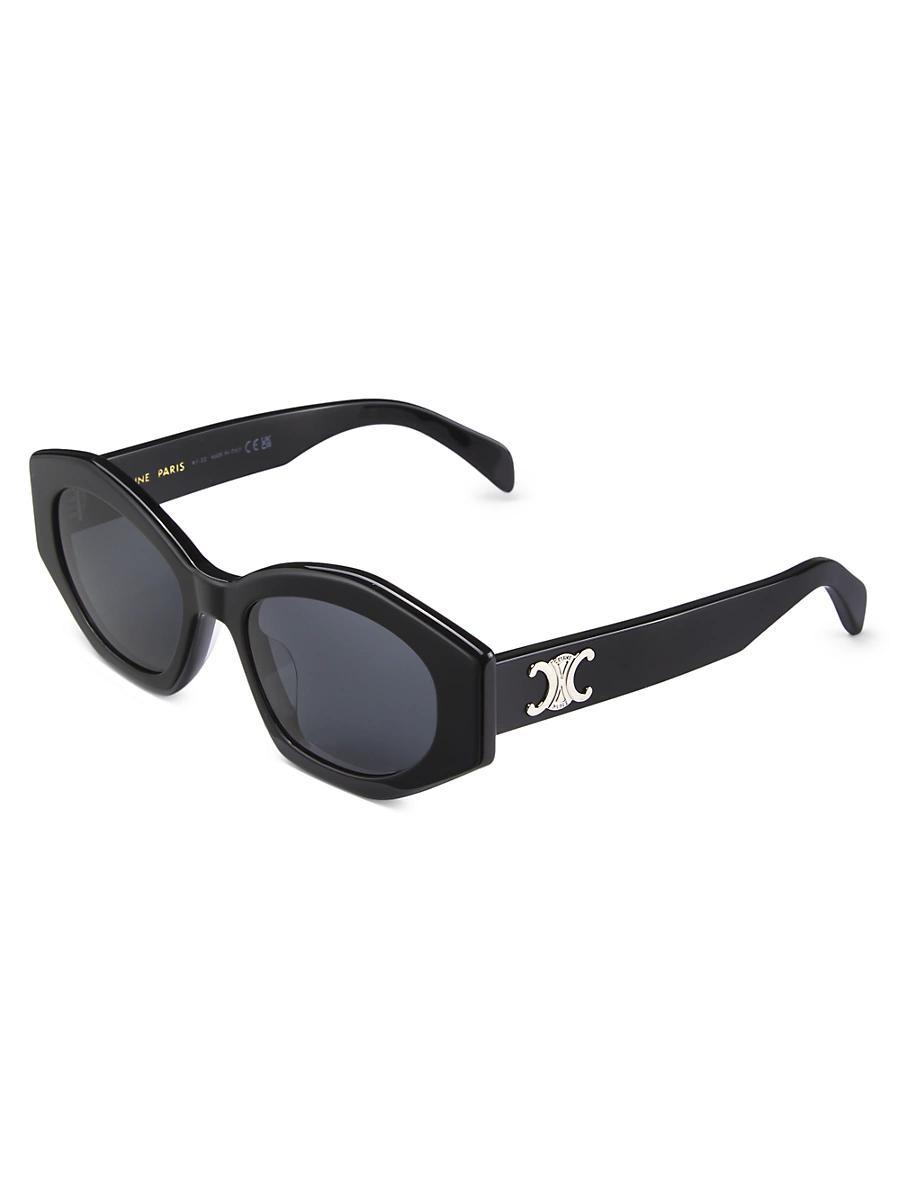 Mens 55MM Oval Sunglasses Product Image