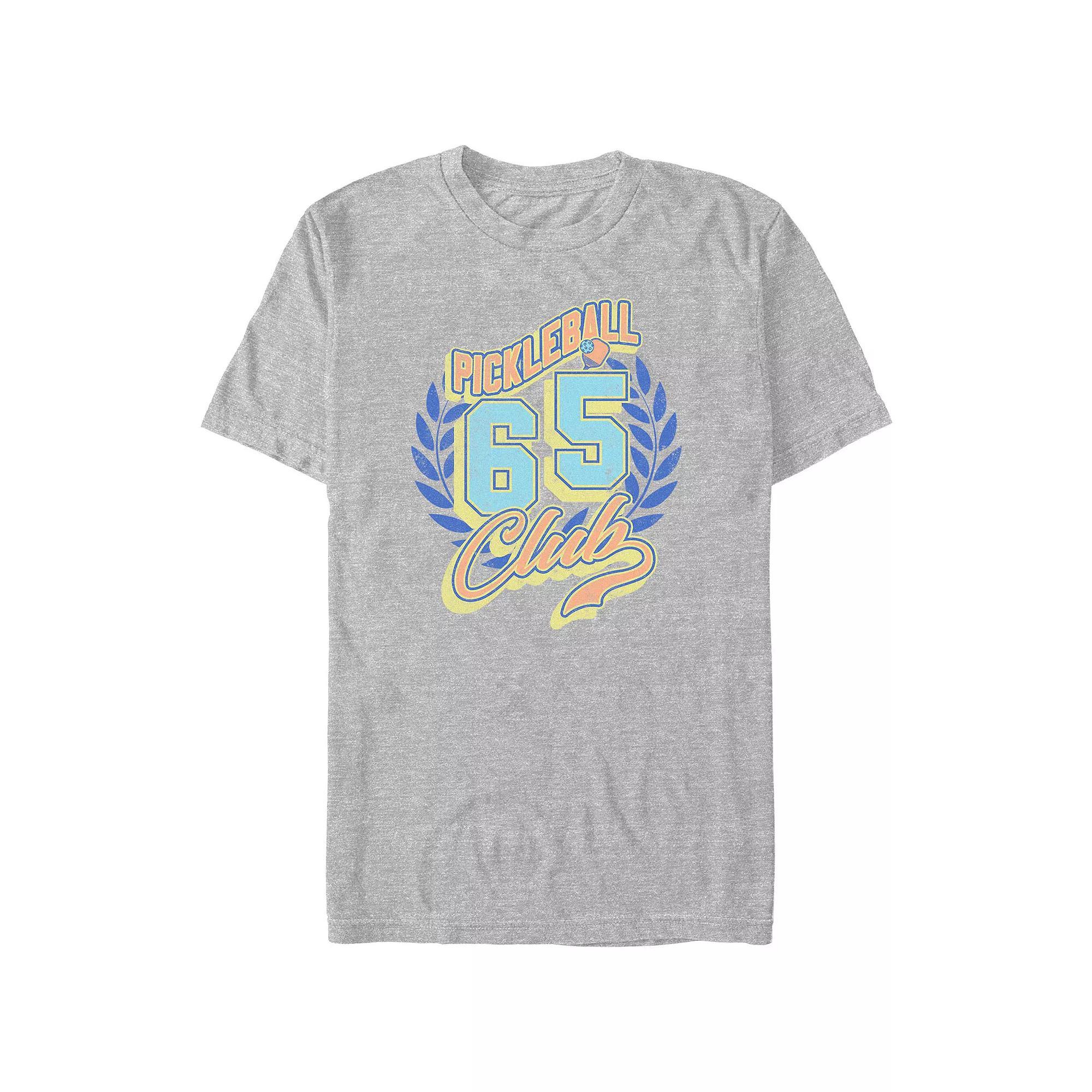 Men's Pickleball Club 65 Graphic Tee, Size: XL, Athletic Grey Product Image