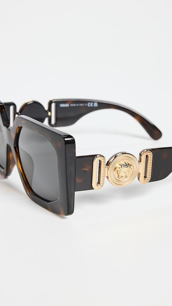 Versace Medusa Biggie Maxi Sunglasses | Shopbop Product Image