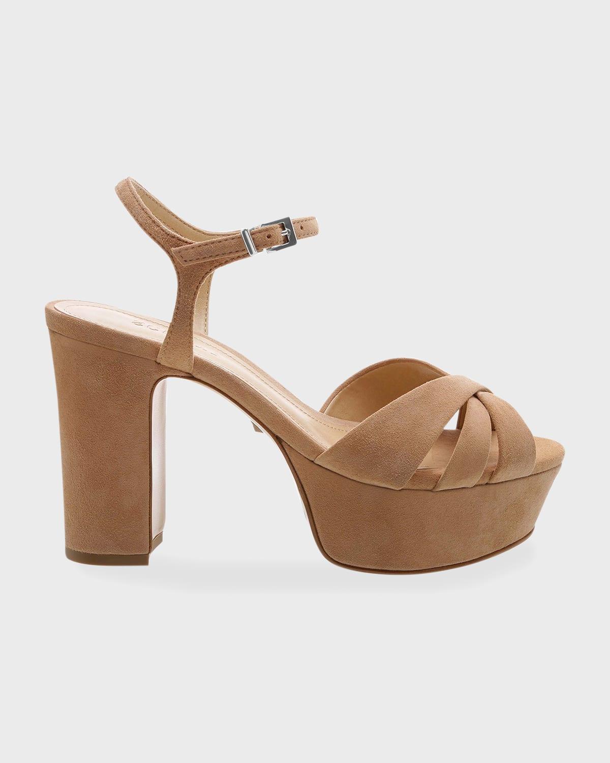 Keefa Metallic Leather Platform Sandals Product Image