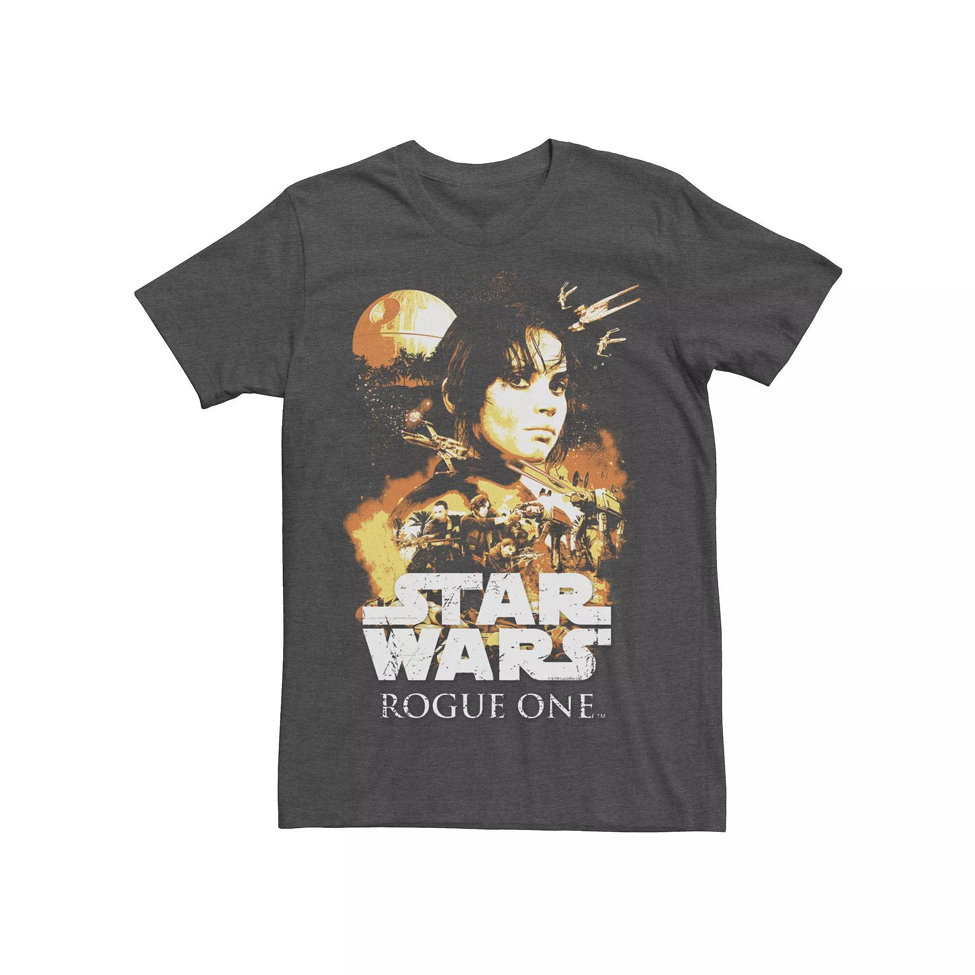 Men's Star Wars Rogue One Jyn Erso Poster Tee, Size: XXL, Grey Heather Product Image