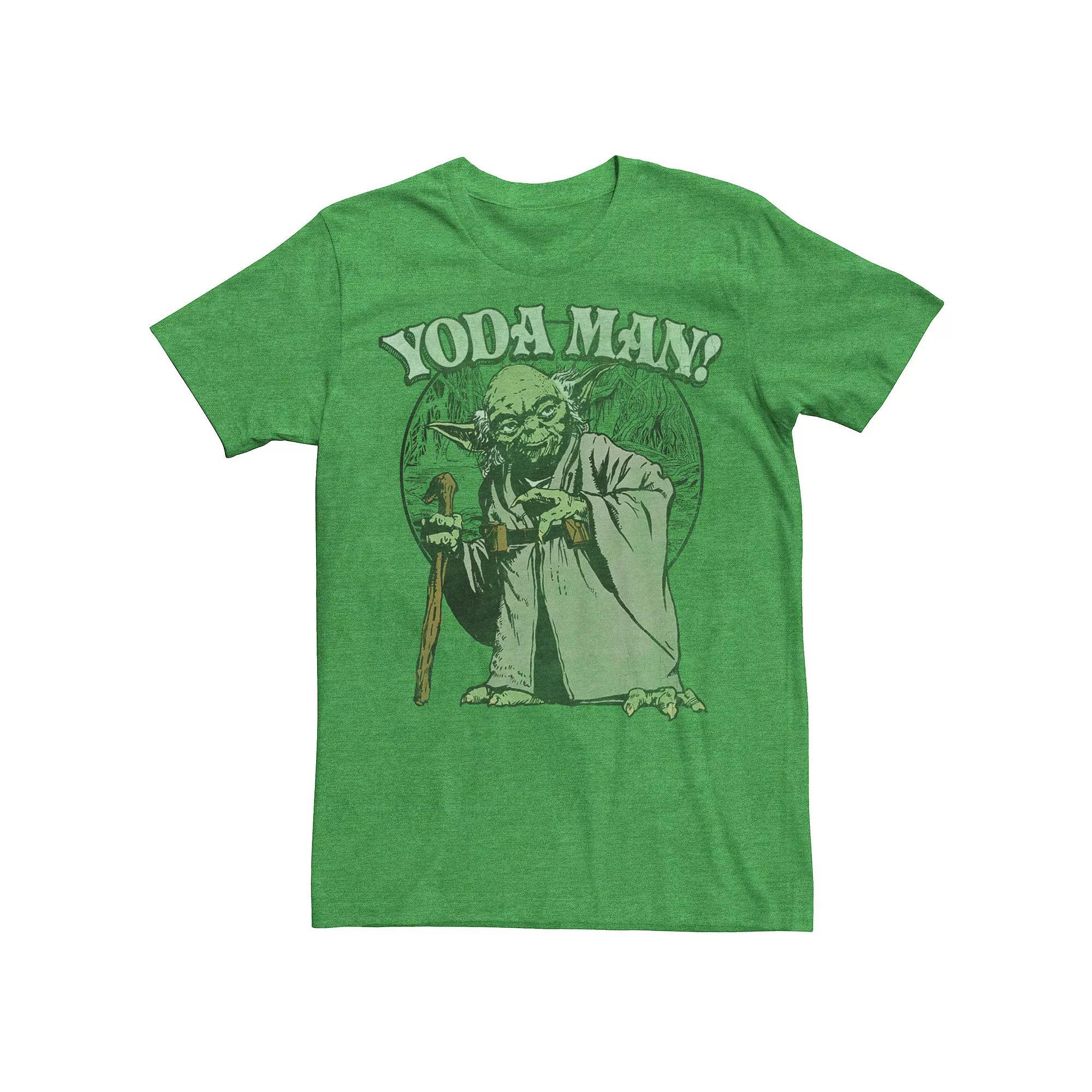 Men's Star Wars Yoda Man Tee, Size: Small, Kelly Grey Product Image