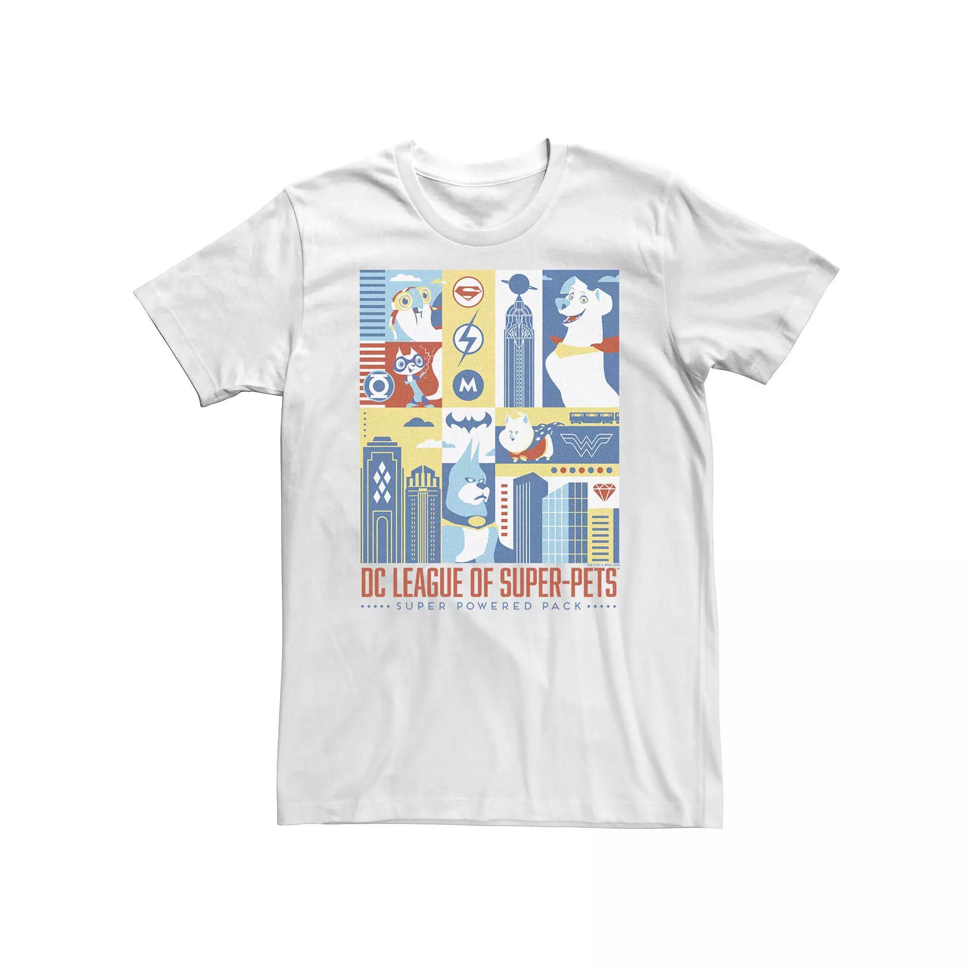 Big & Tall DC Comics Super Pets Super Powered Pack Tee, Men's, Size: 5XL, White Product Image