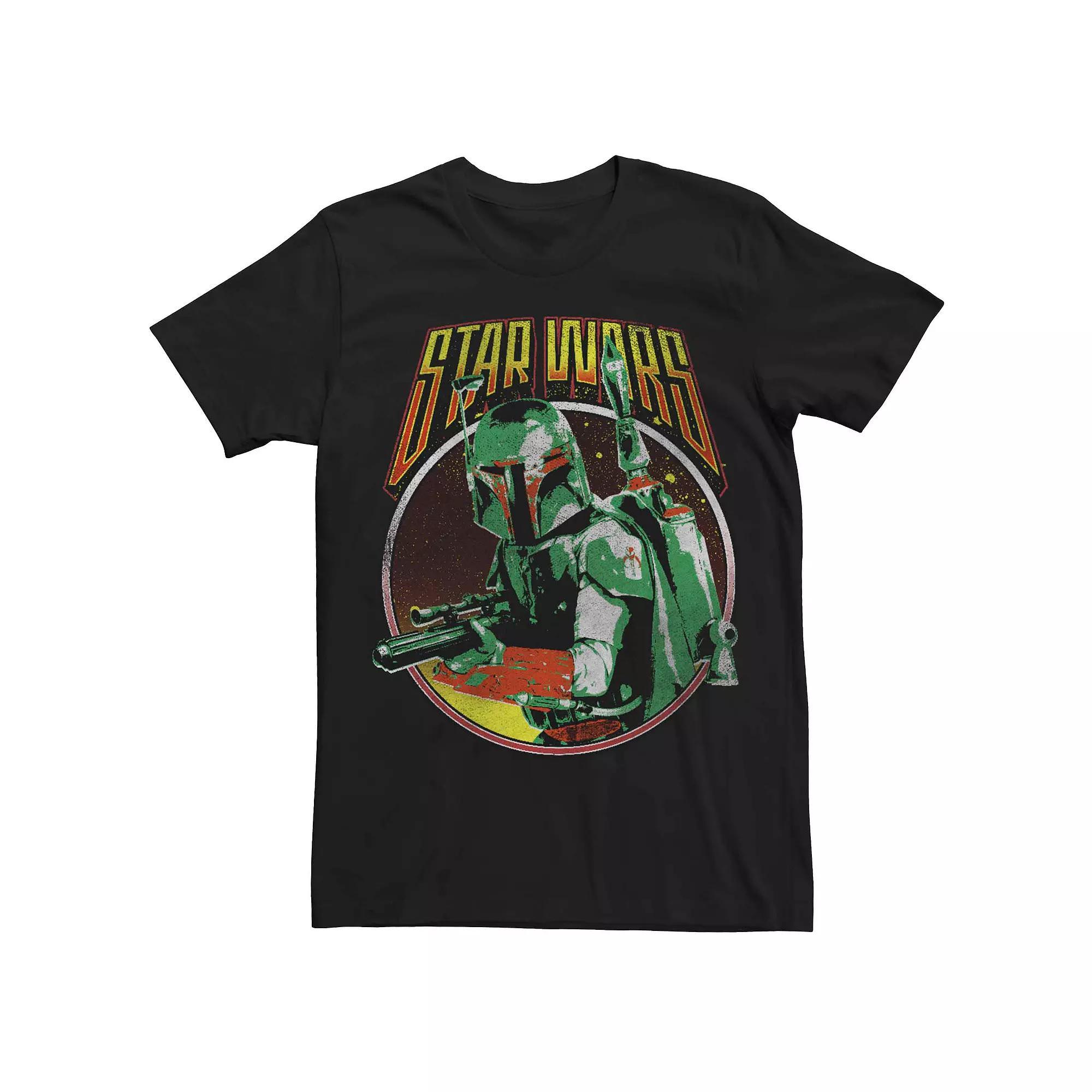 Men's Star Wars Boba Fett Retro Poster Tee, Size: XXL, Black Product Image
