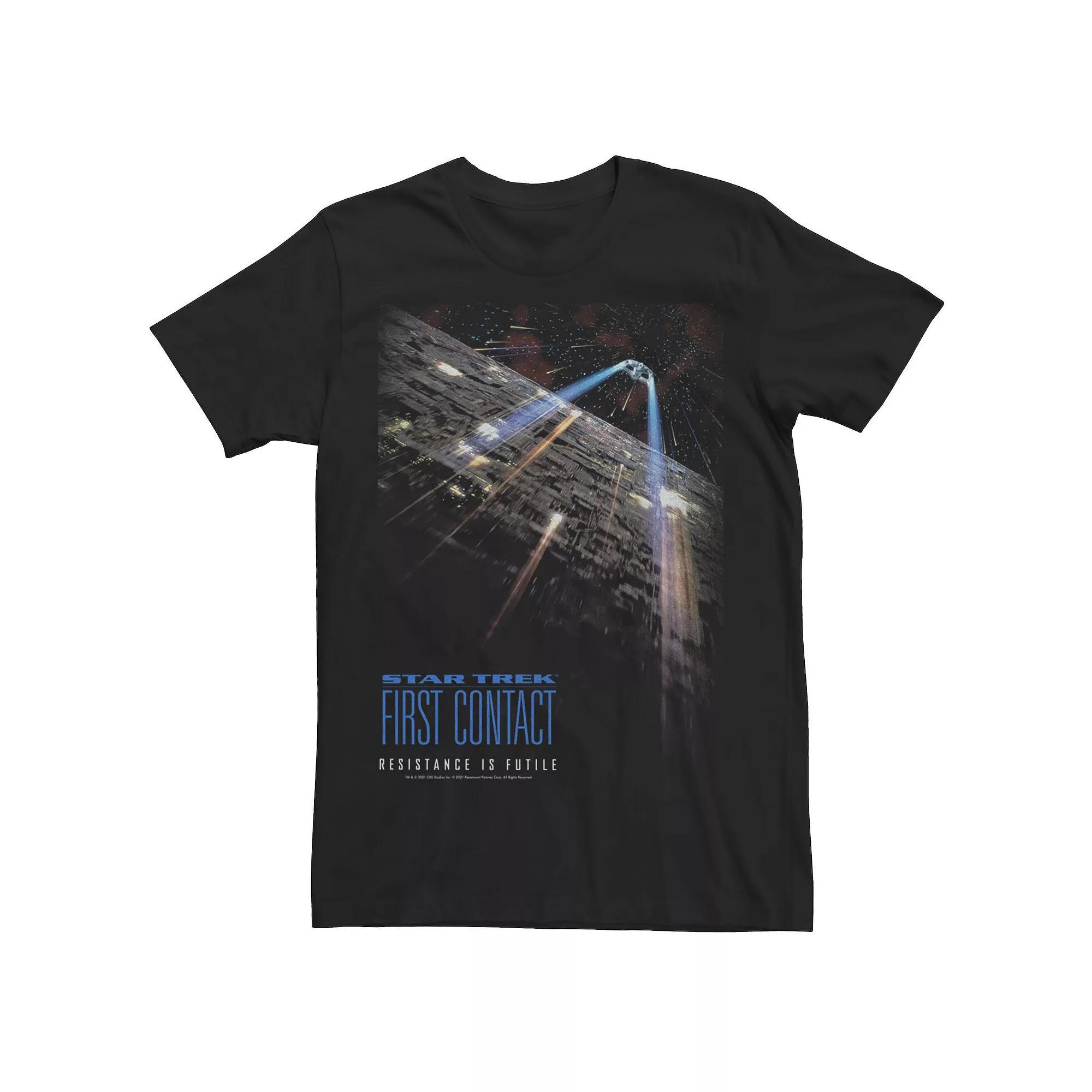 Men's Star Trek First Contact Movie Poster Tee, Size: XL, Black Product Image