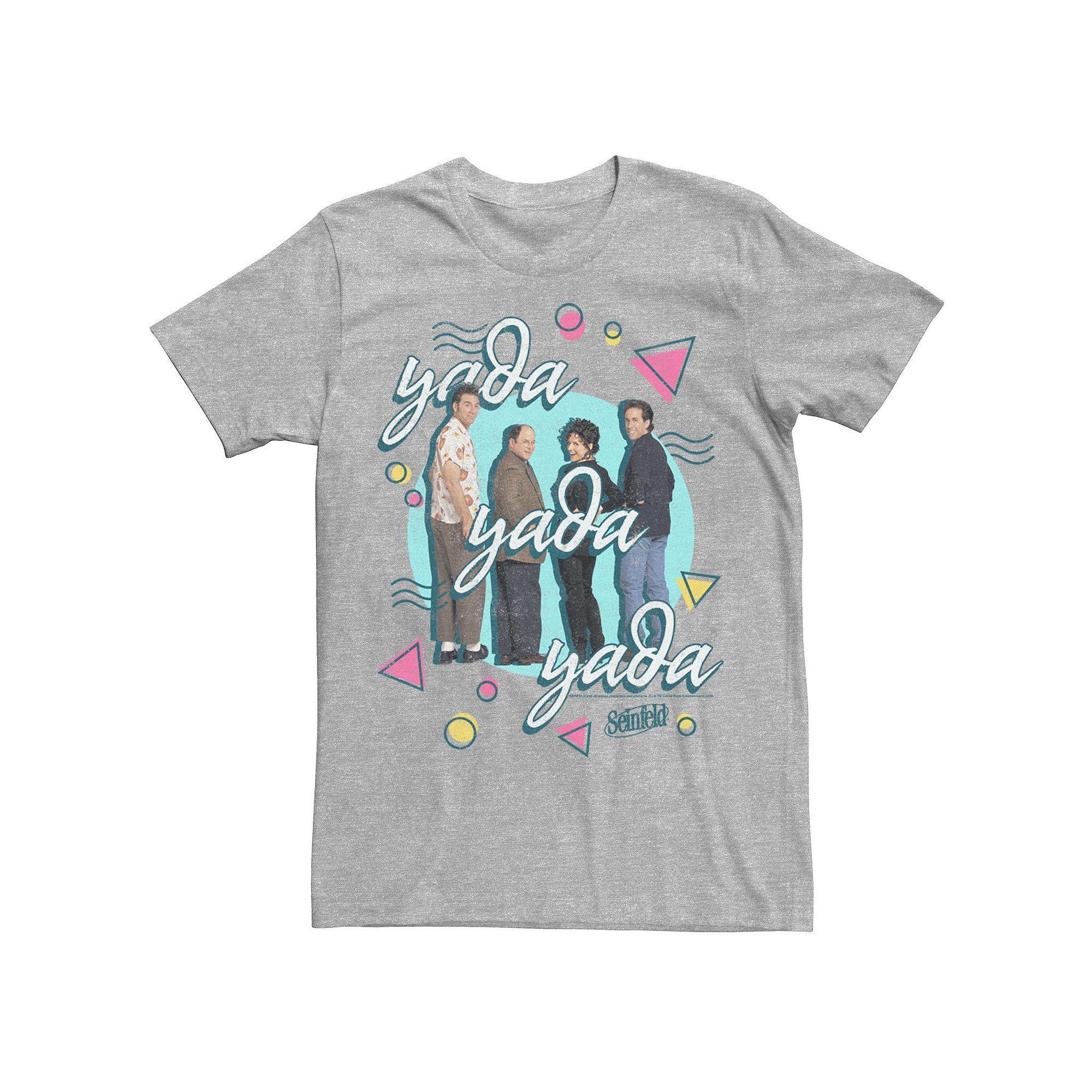 Men's Seinfeld Group Shot Yada Yada Yada Colorful Tee, Size: XL, Athletic Grey Product Image