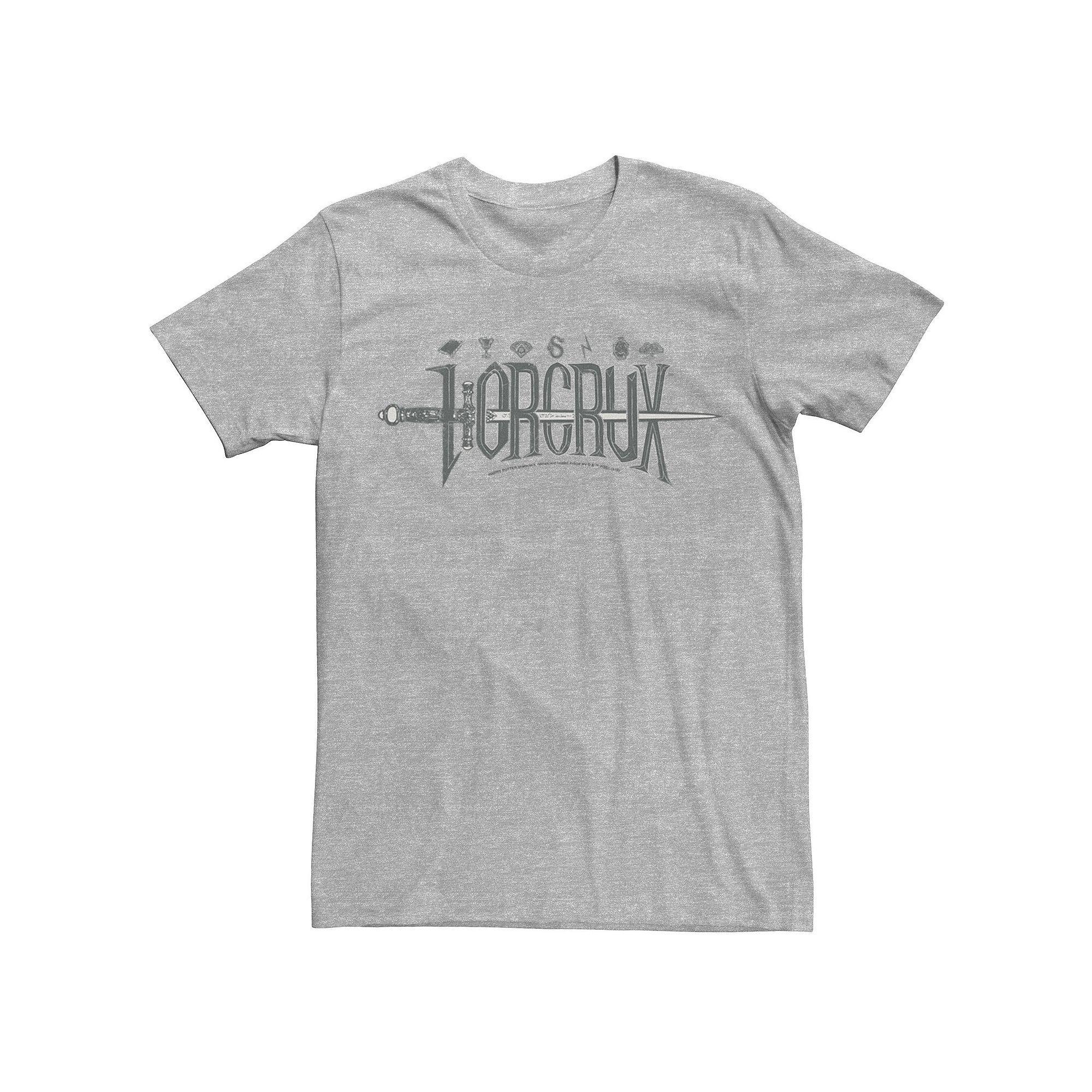 Men's Jurassic Park Ranger Logo Tan Badge Graphic Tee, Size: XXL, Athletic Grey Product Image