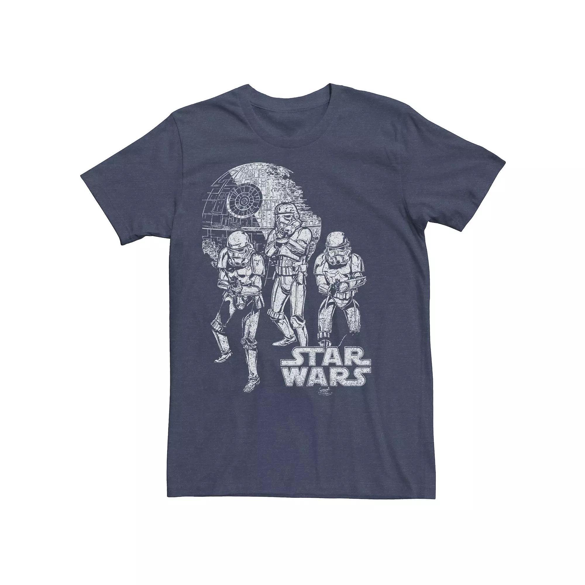Mens Star Wars Retro Stormtrooper Tee Navy Grey Product Image
