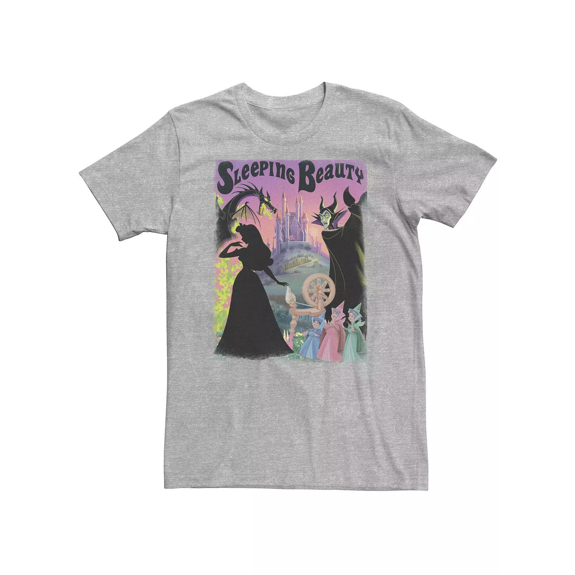 Big & Tall Disney Sleeping Beauty Aurora Maleficent Poster Tee, Men's, Size: Large Tall, Black Product Image