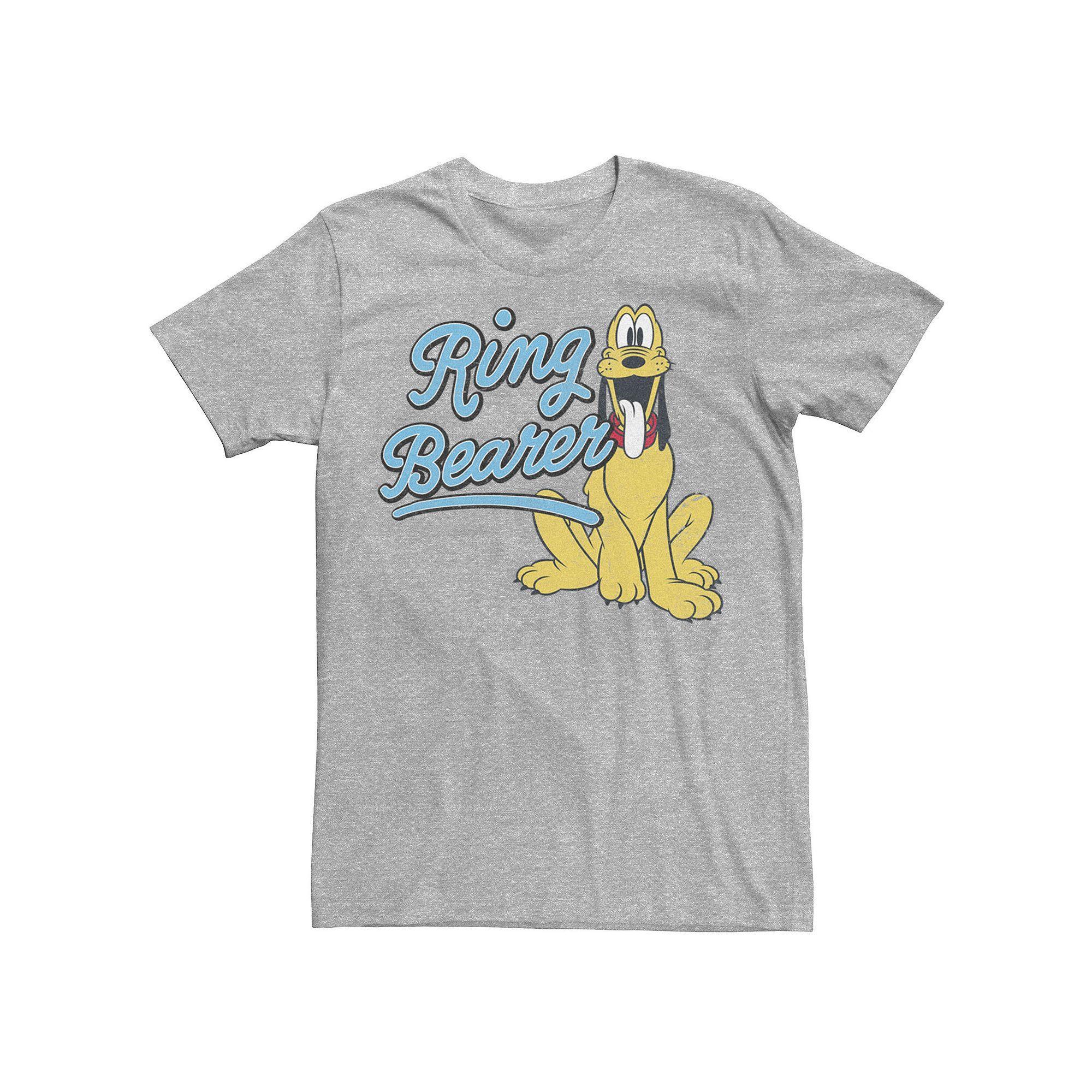 Disney's Mickey & Friends Pluto Ring Bearer Men's Tee, Size: XS, Athletic Grey Product Image