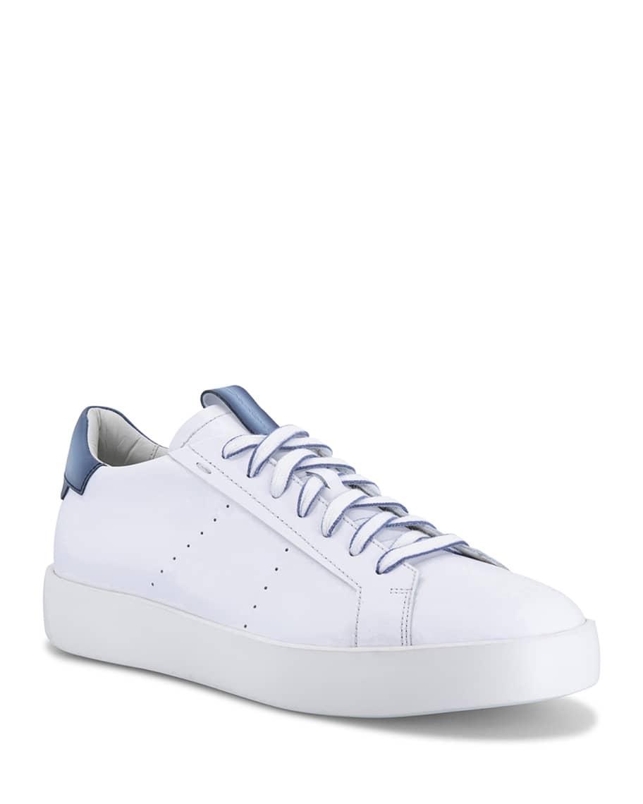Mens Part Bicolor Leather Low-Top Sneakers Product Image